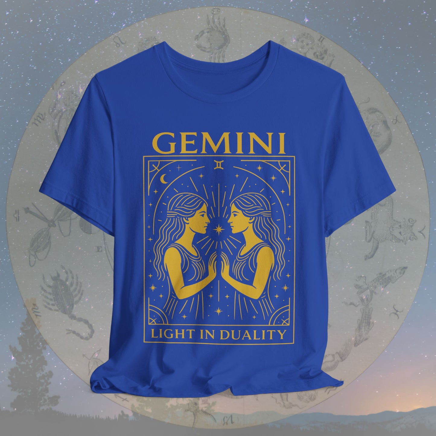 Radiant Light in Duality Gemini T-Shirt
