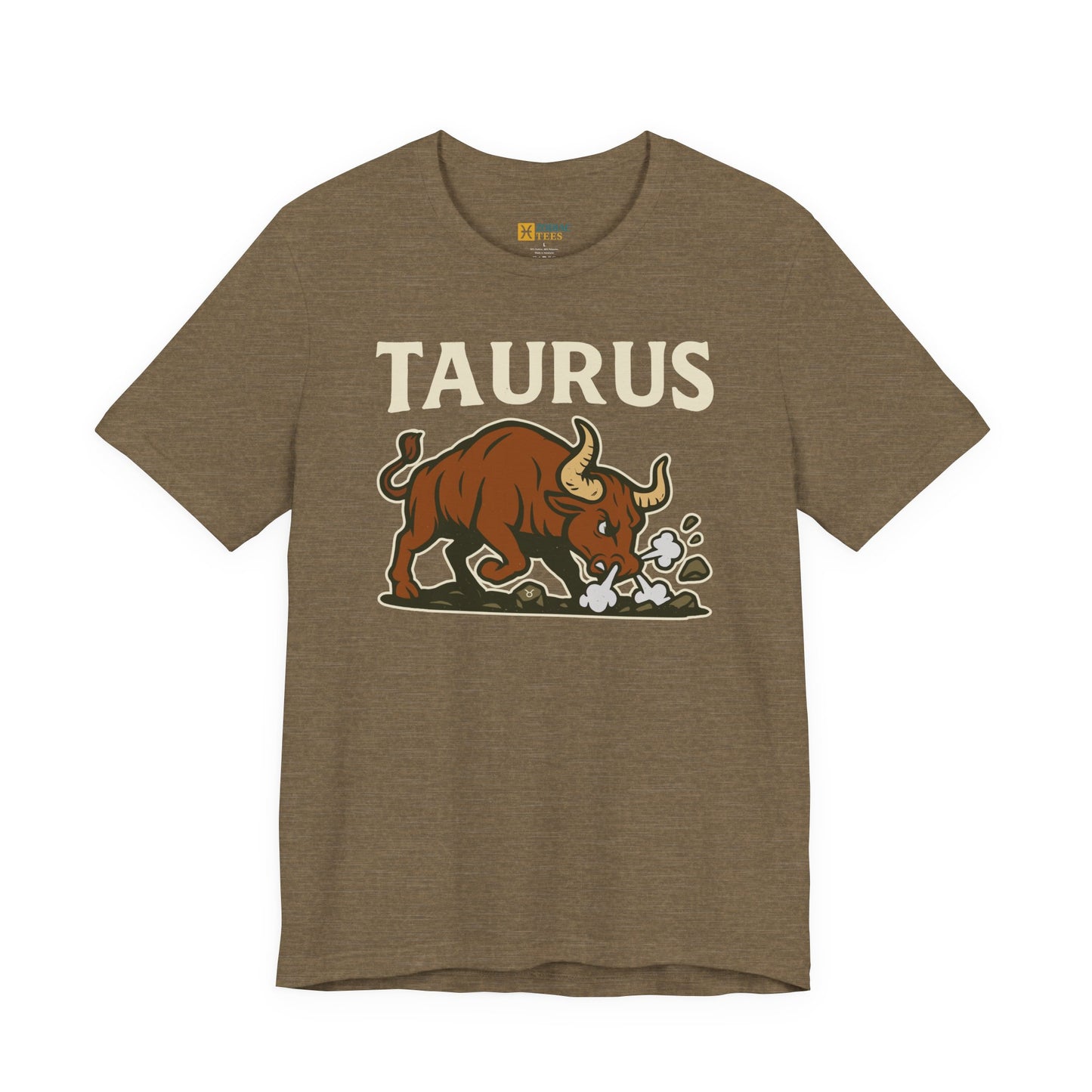 Taurus Strength T-Shirt – Bold Charging Bull Zodiac Tee