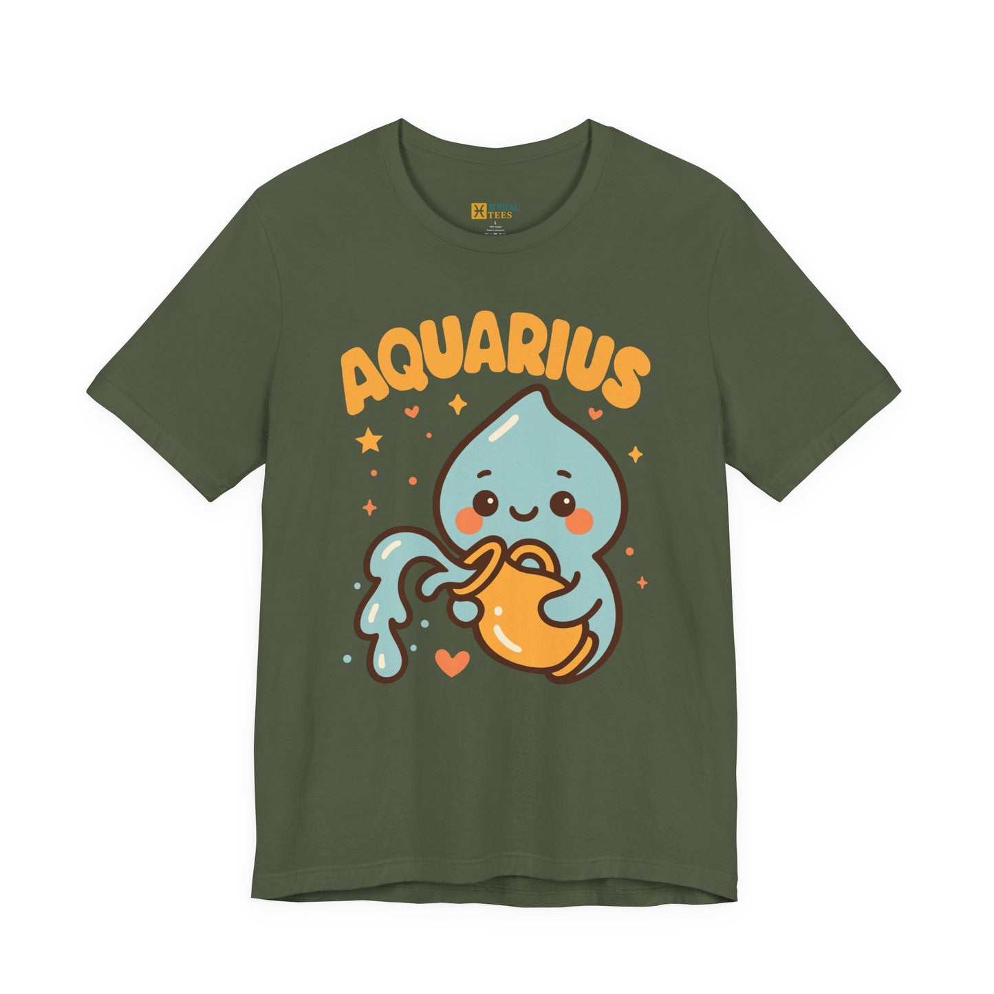 Aquarius Cute Water Bearer T-Shirt – Playful Zodiac Energy Tee