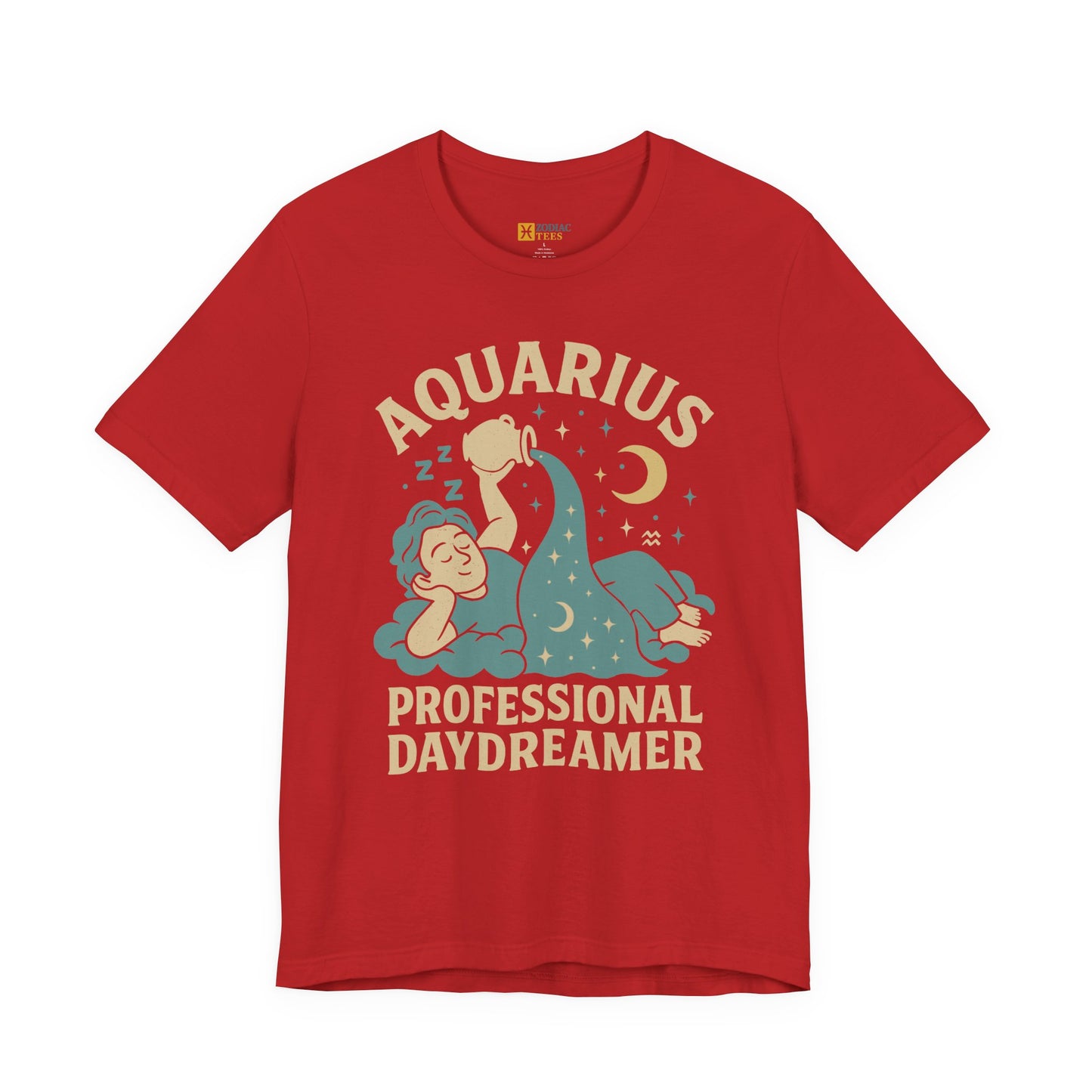 Aquarius Professional Daydreamer T-Shirt – Dreamy Zodiac Energy Tee