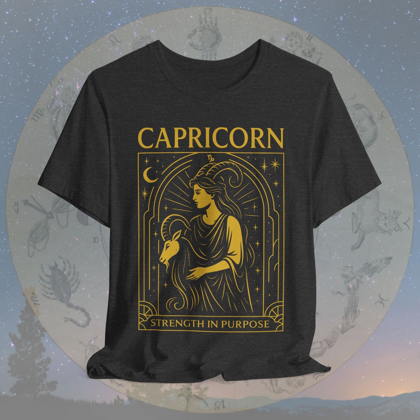 Resilient Strength in Purpose Capricorn T-Shirt