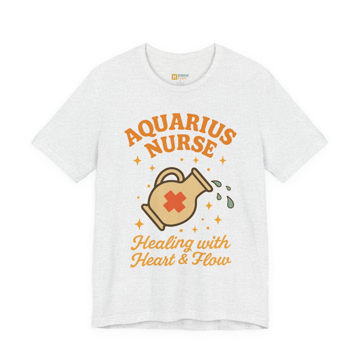 Aquarius Nurse Healing T-Shirt – Compassionate Zodiac Energy Tee
