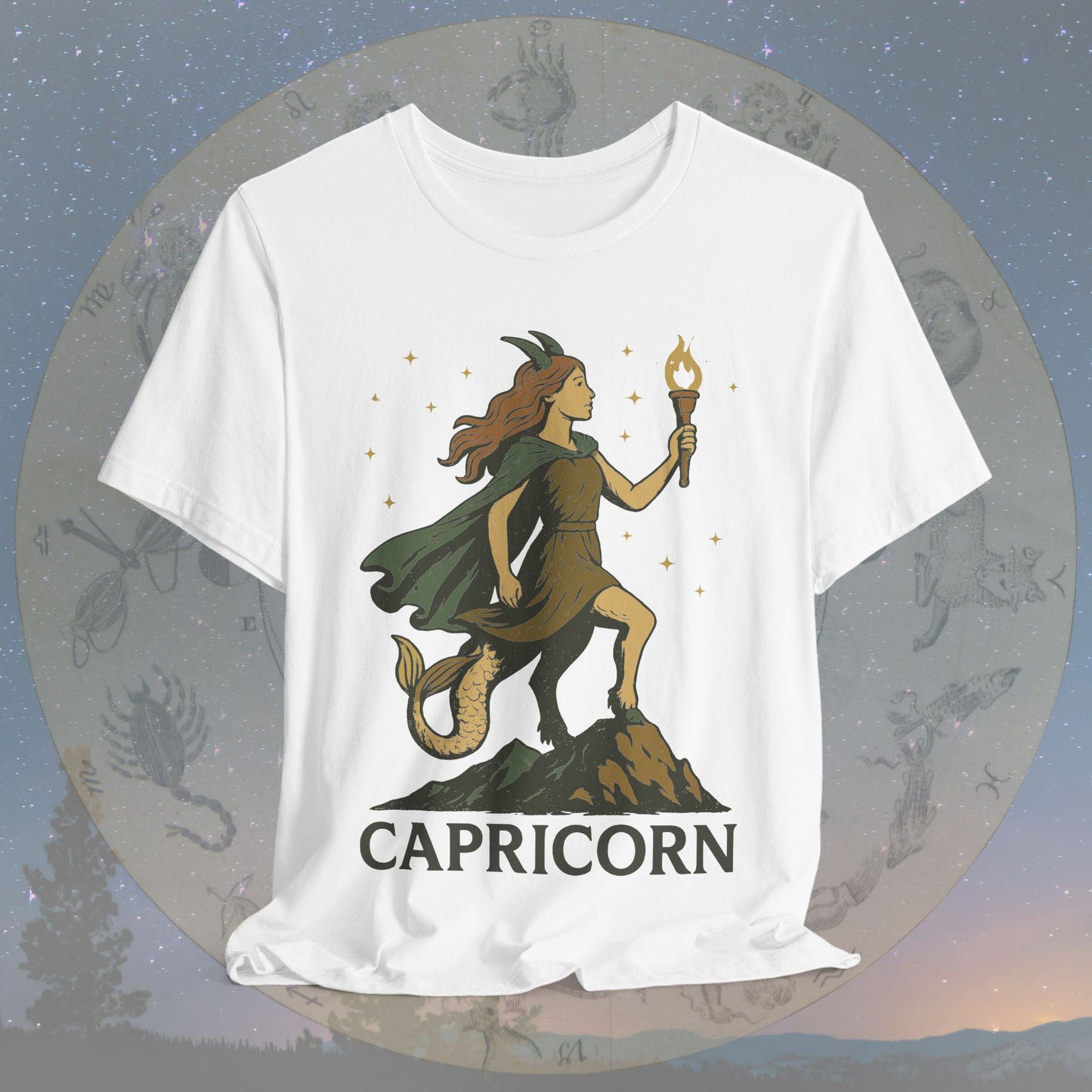 Determined Capricorn Mountain Spirit T-Shirt