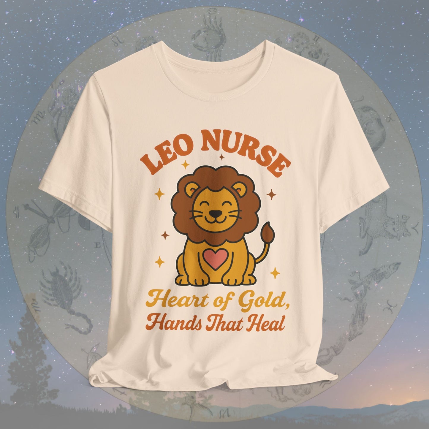 Heart of Gold Leo Nurse T-Shirt