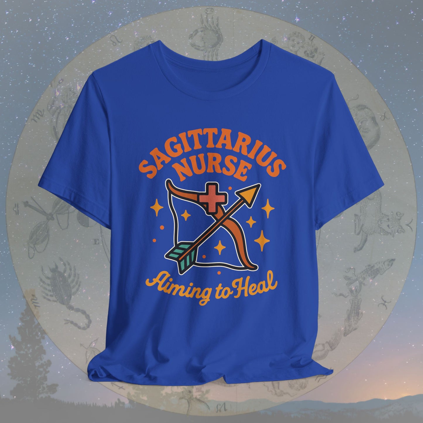 Aiming to Heal Sagittarius Nurse T-Shirt