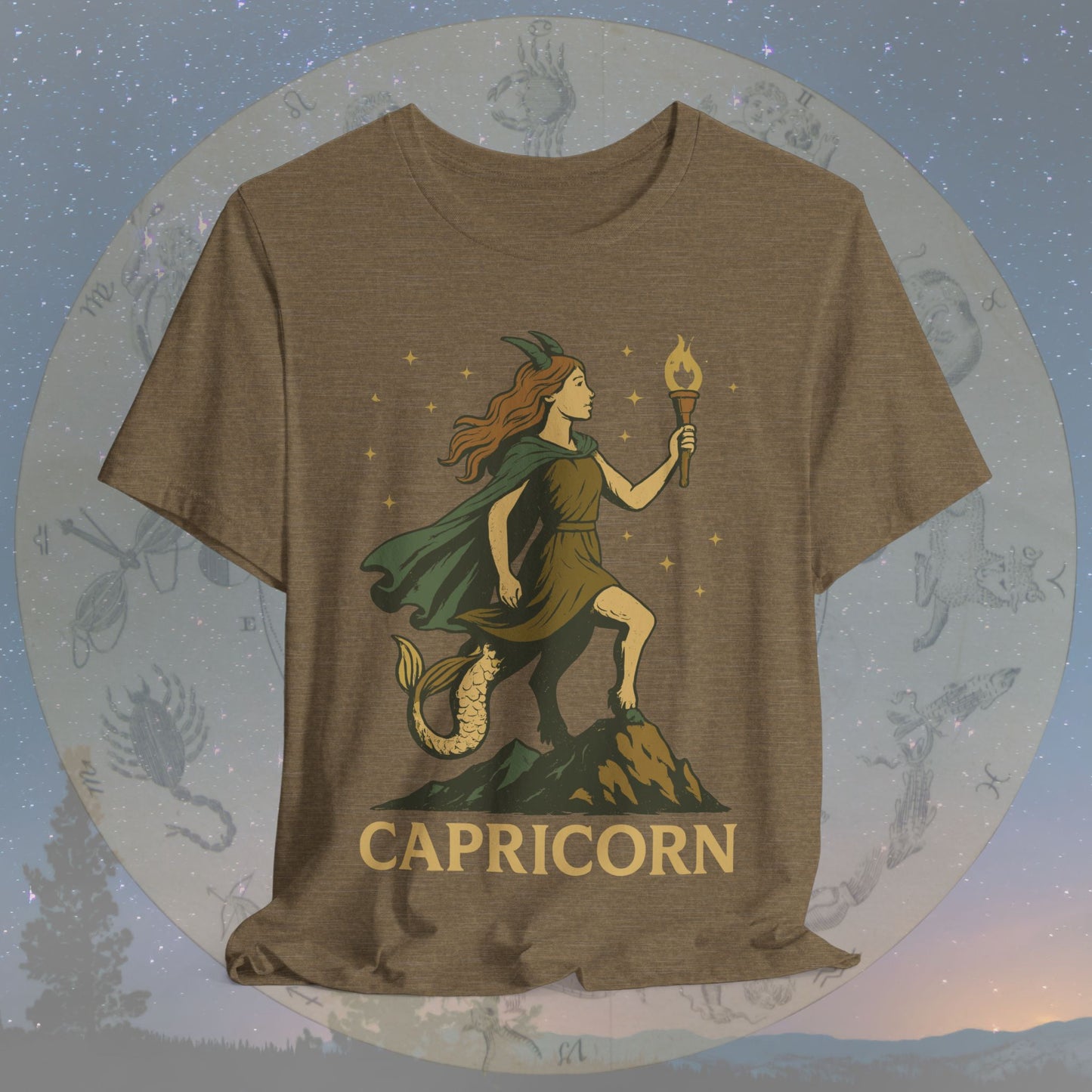 Determined Capricorn Mountain Spirit T-Shirt