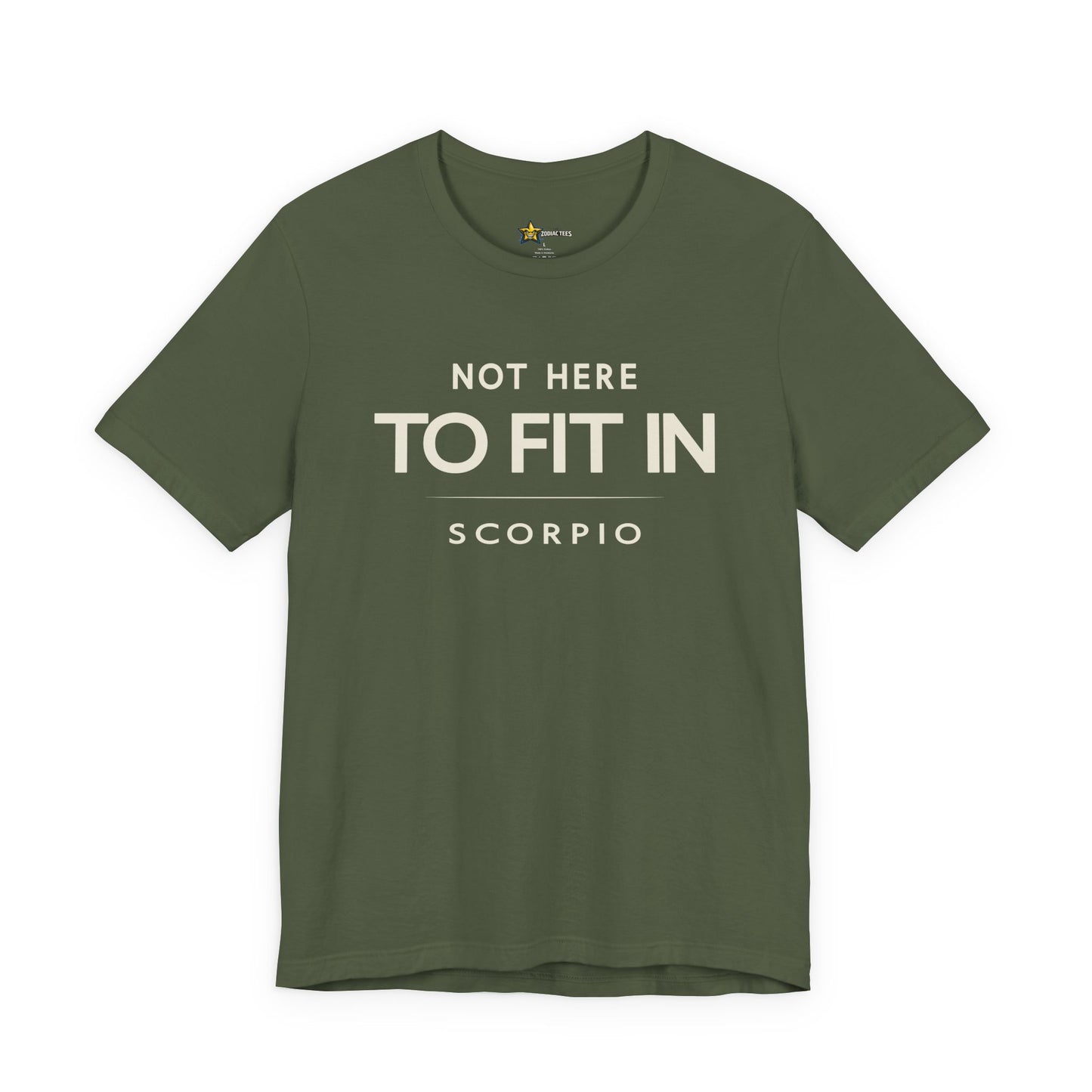 Scorpio Dark Energy Zodiac T-Shirt – Not Here to Fit In Tee
