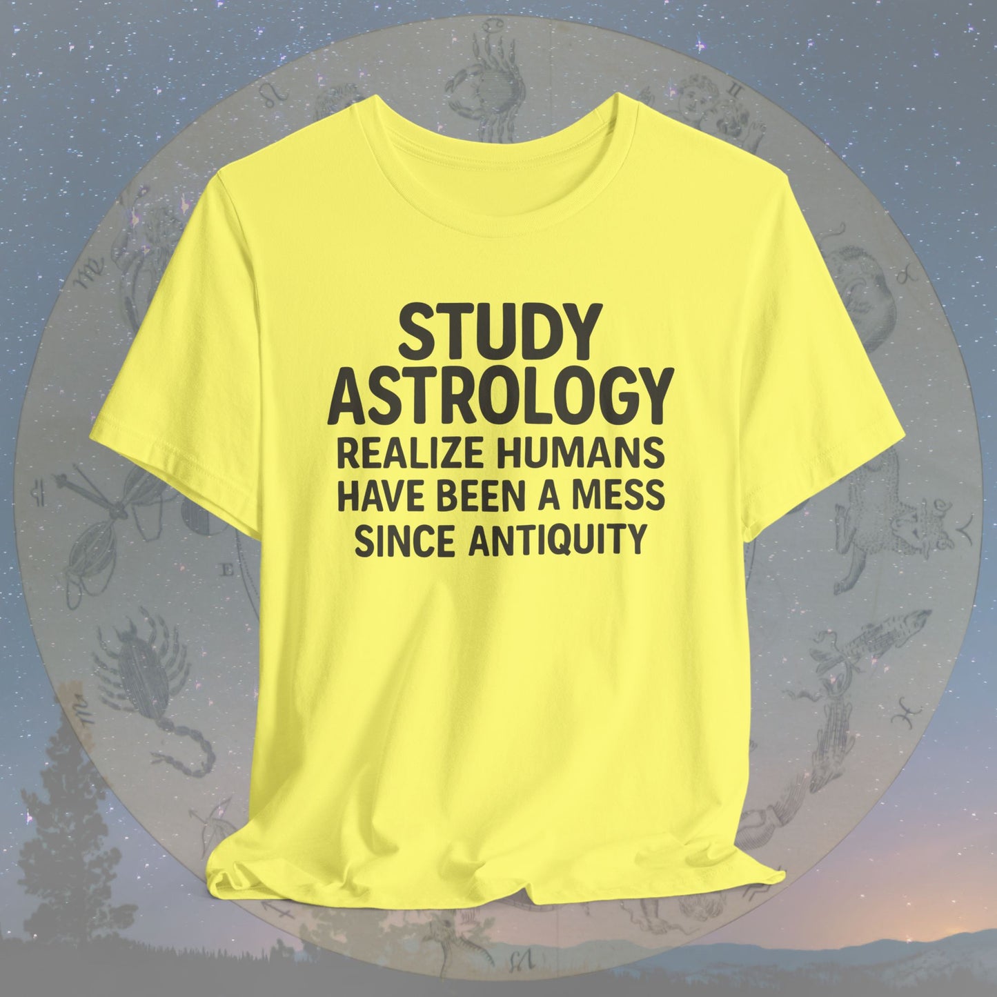 Funny Human Mess Astrology T-Shirt