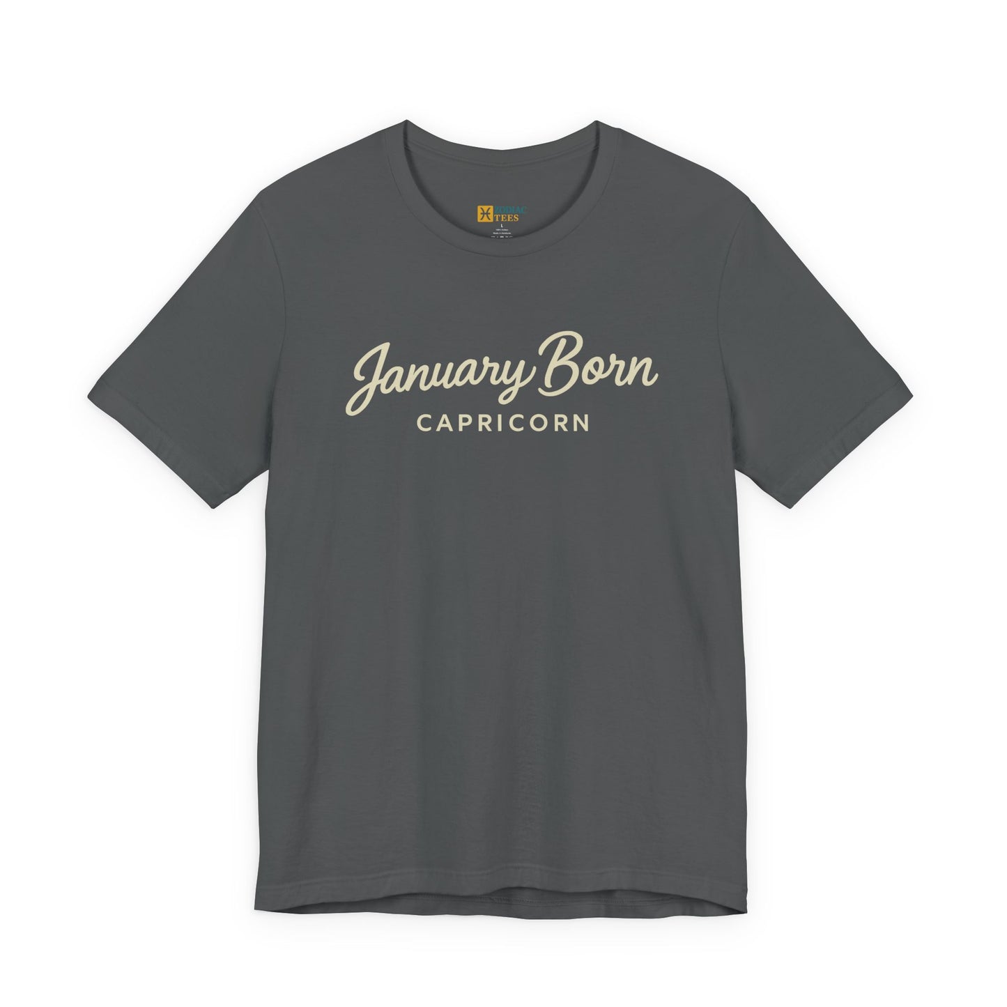 January Born Capricorn T-Shirt – Birthday Zodiac Energy Tee