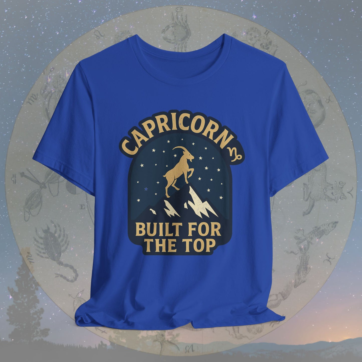 Capricorn Built for the Top Zodiac Sign T-Shirt