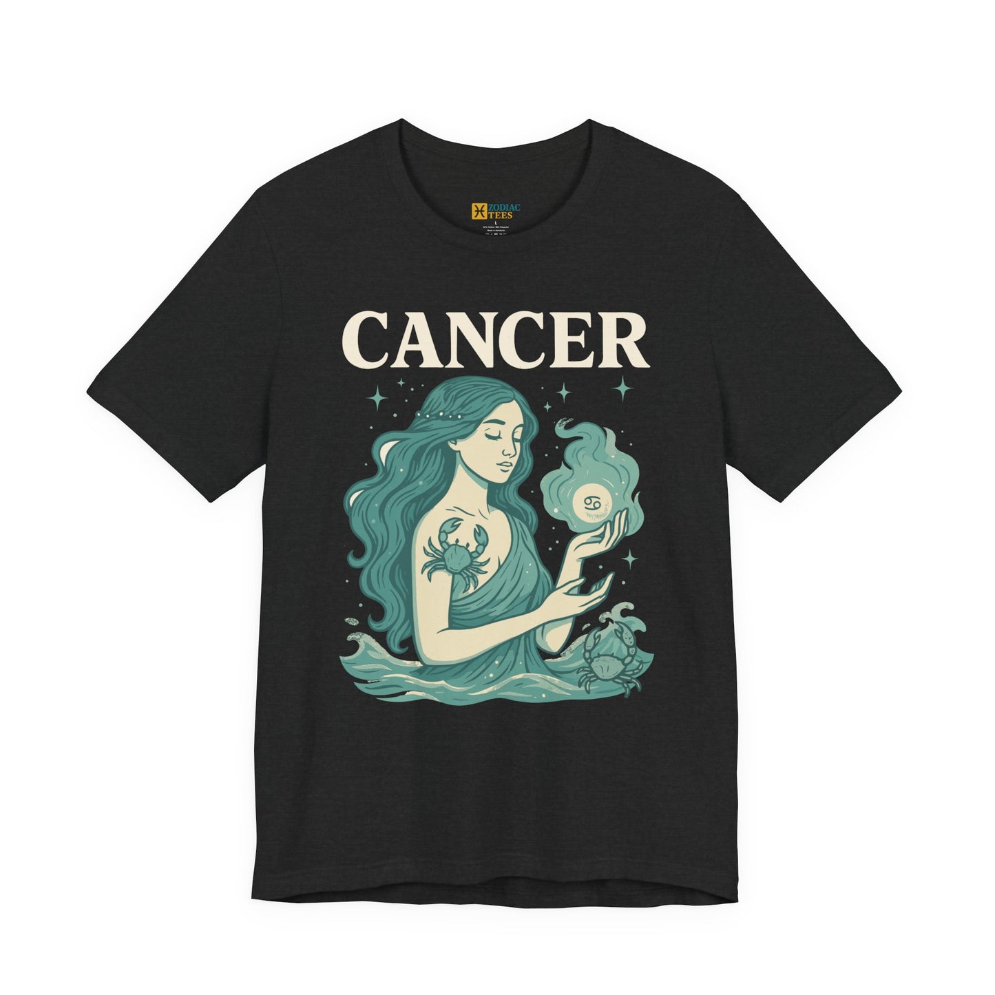 Cancer Bold Zodiac T-Shirt – Water Sign Statement Energy Tee