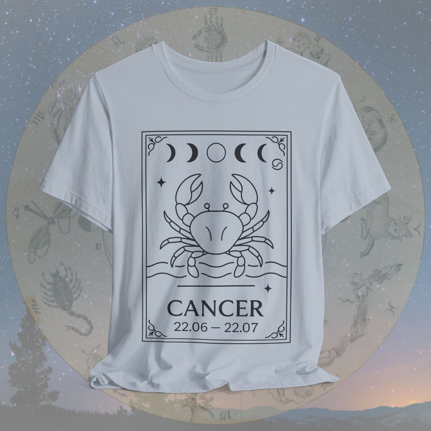 Minimalist Cancer Zodiac T-Shirt