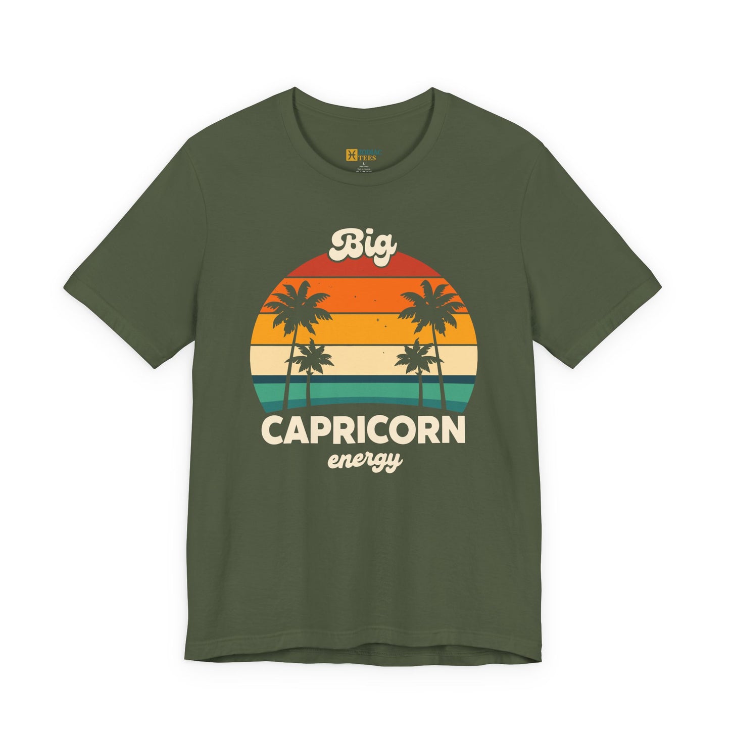 Big Capricorn Energy T-Shirt – Retro Zodiac Vibes Tee