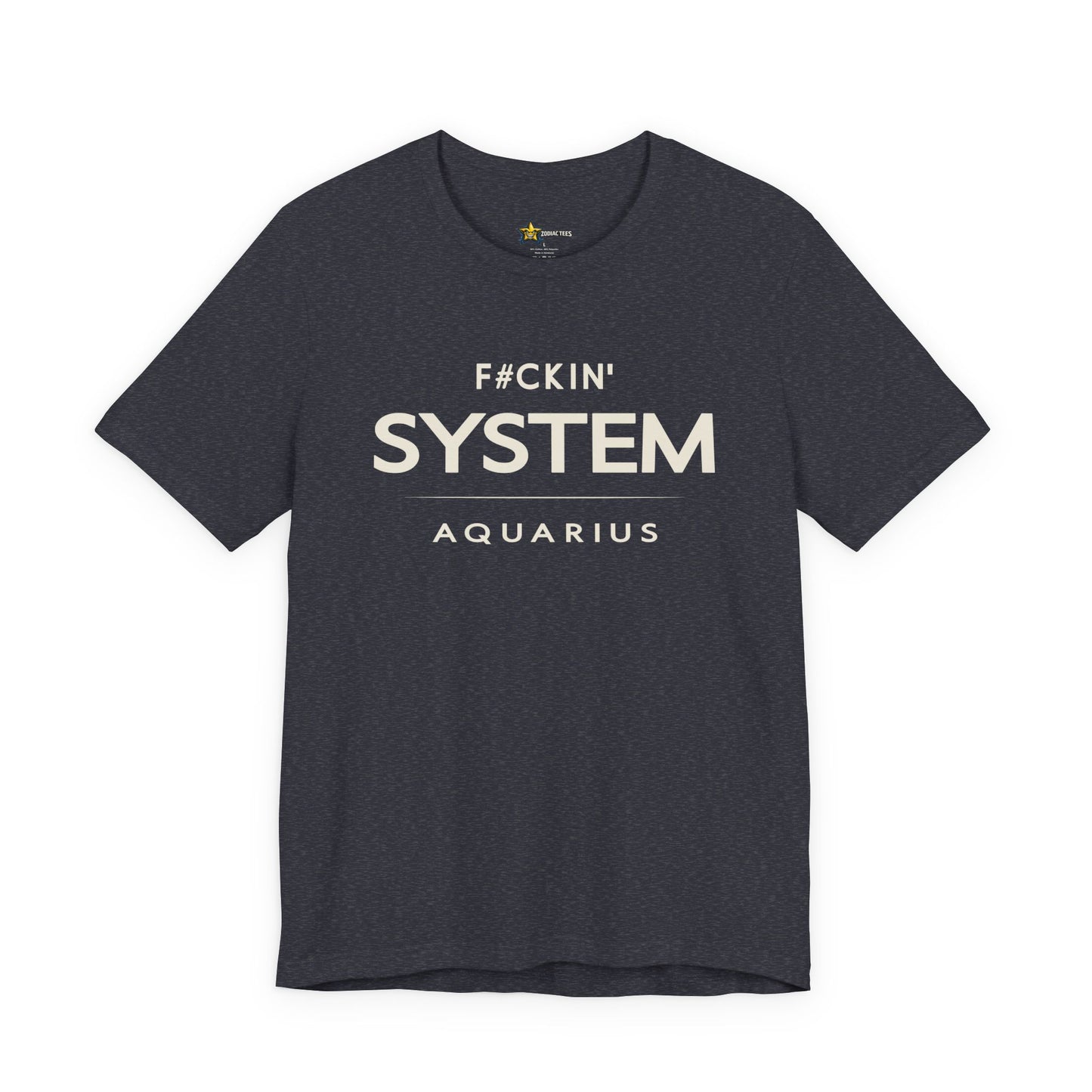 Aquarius Rebel Zodiac T-Shirt – F#ckin’ System Tee
