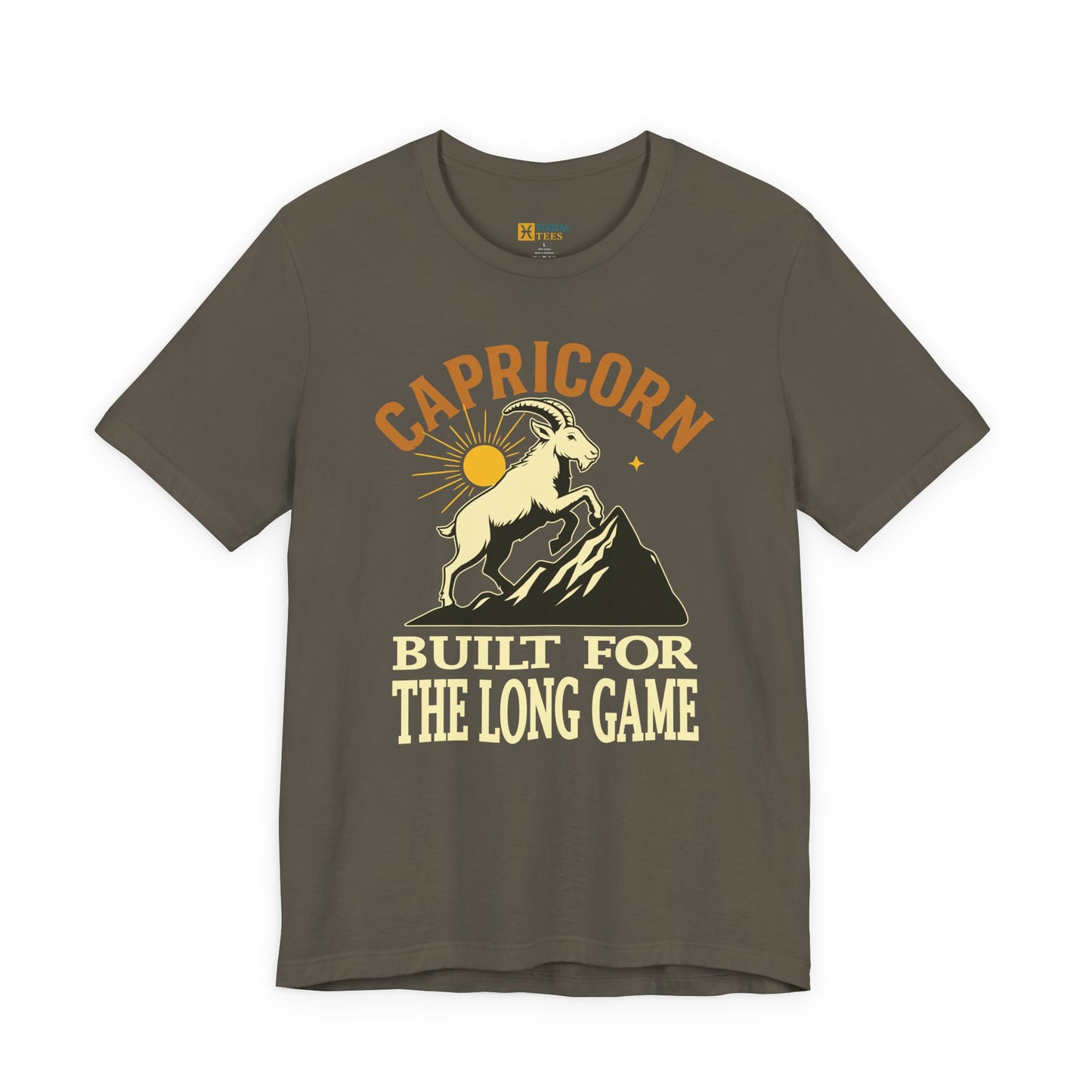 Capricorn Built for the Long Game T-Shirt – Long-Term Energy Tee