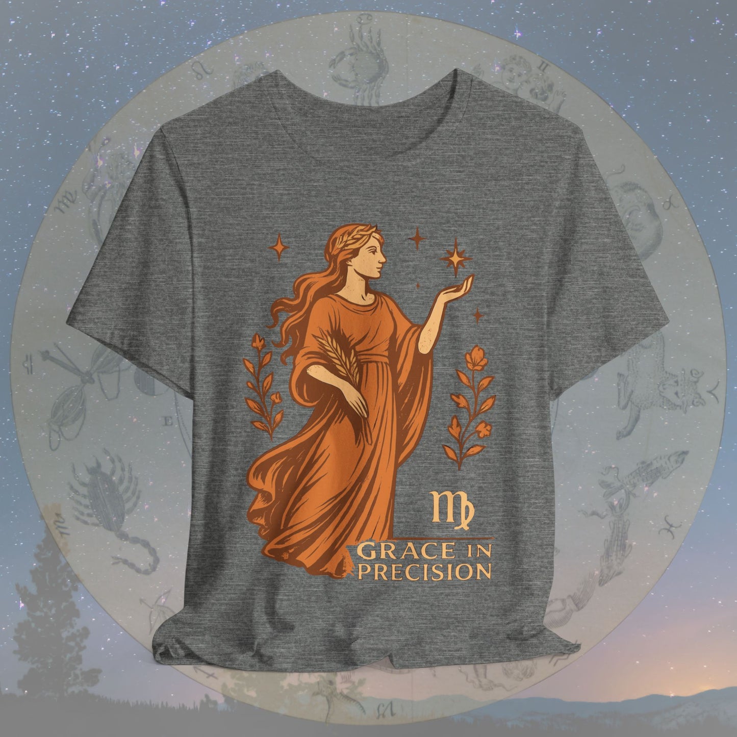 Elegant Grace in Precision Virgo T-Shirt