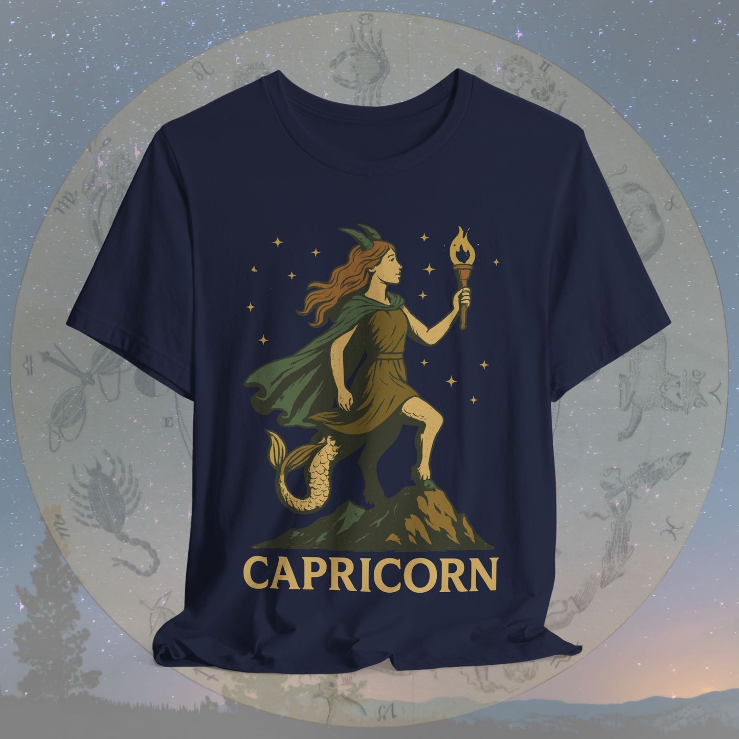 Determined Capricorn Mountain Spirit T-Shirt
