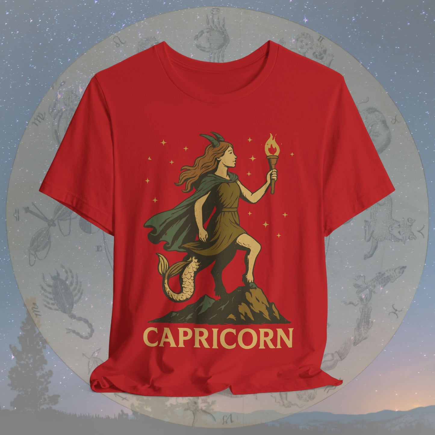 Determined Capricorn Mountain Spirit T-Shirt