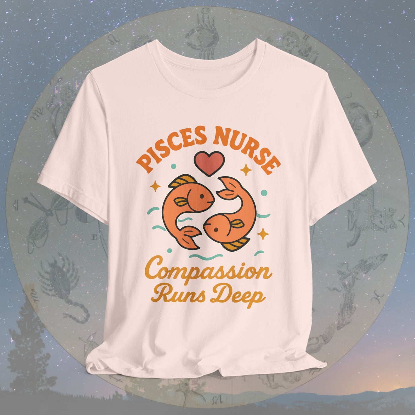 Compassion Runs Deep Pisces Nurse T-Shirt
