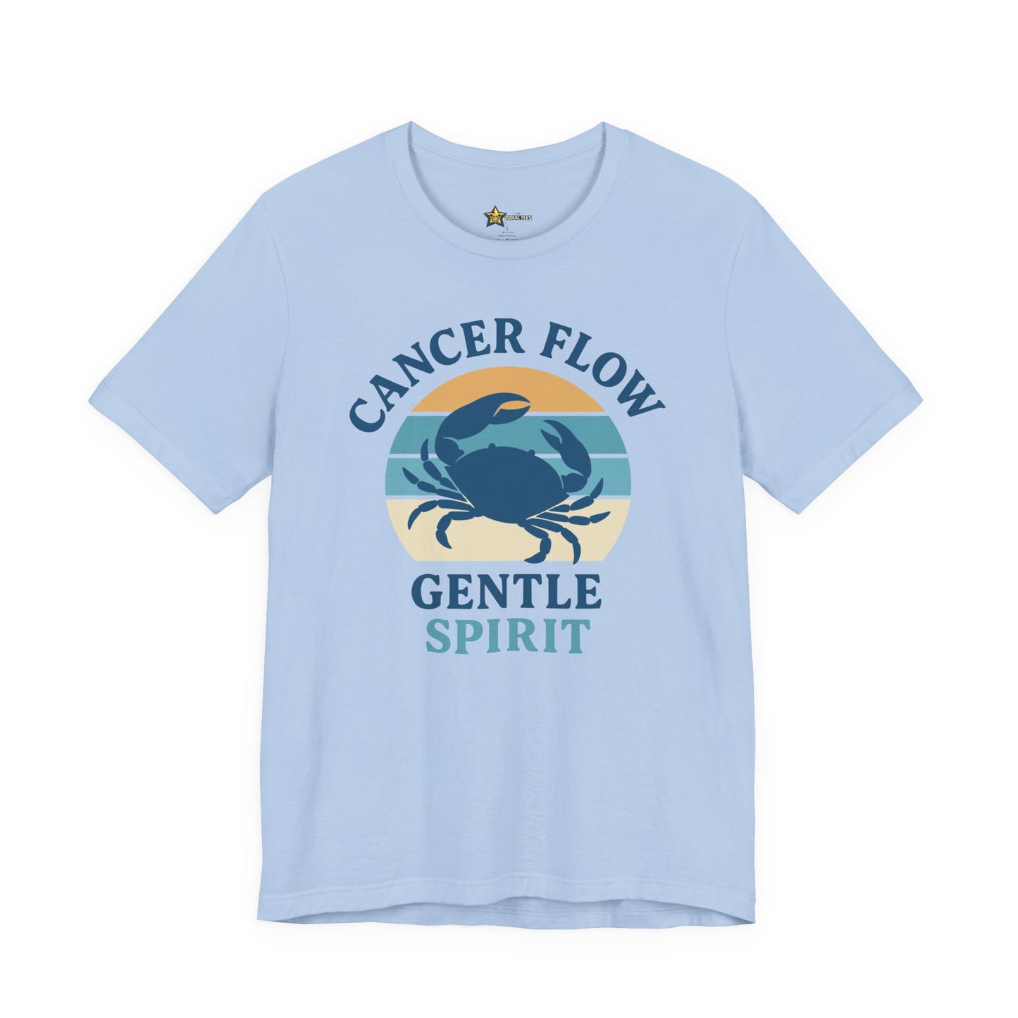 Cancer Retro Flow T-Shirt – Gentle Spirit Statement Tee