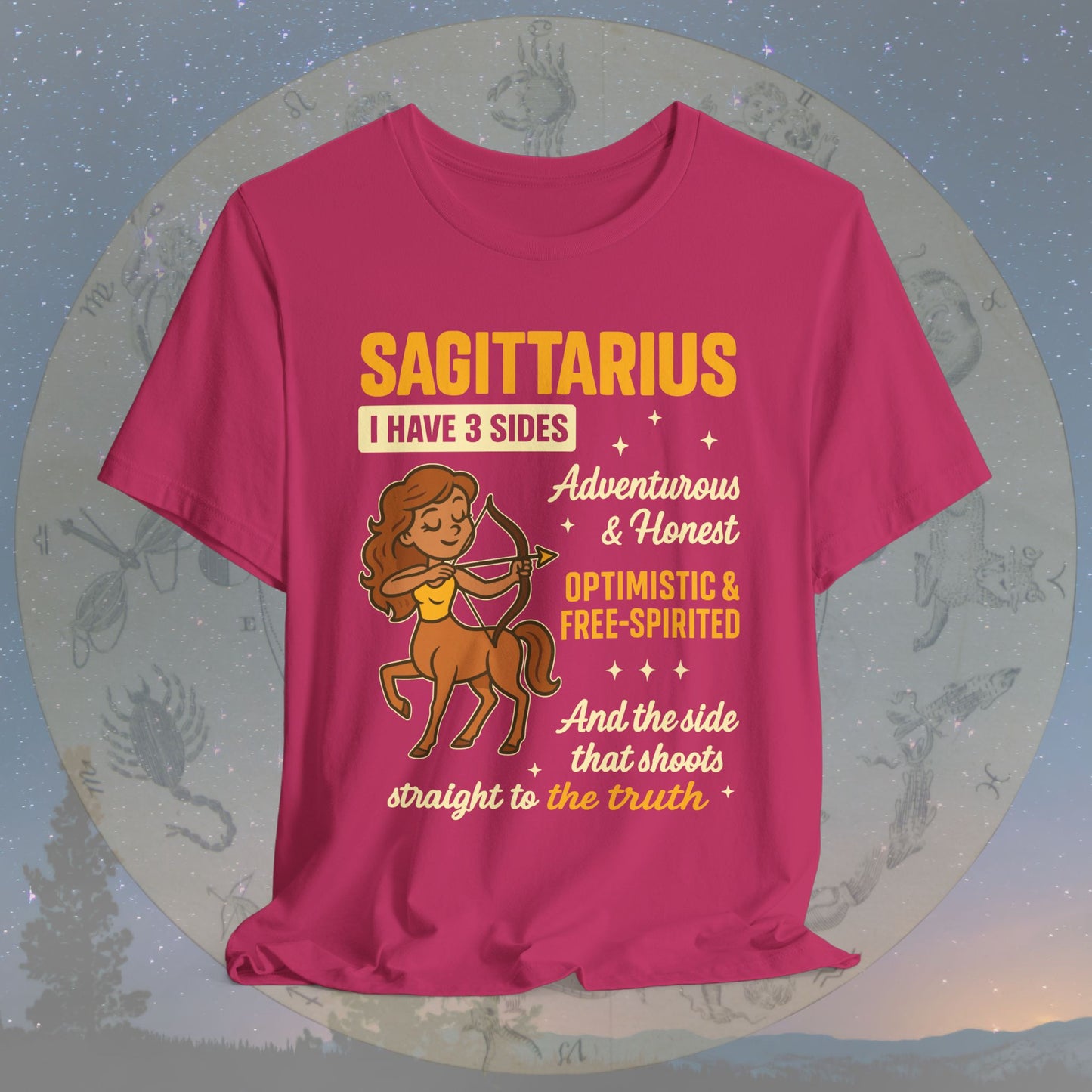 I Have 3 Sides – Straight to the Truth Sagittarius T-Shirt