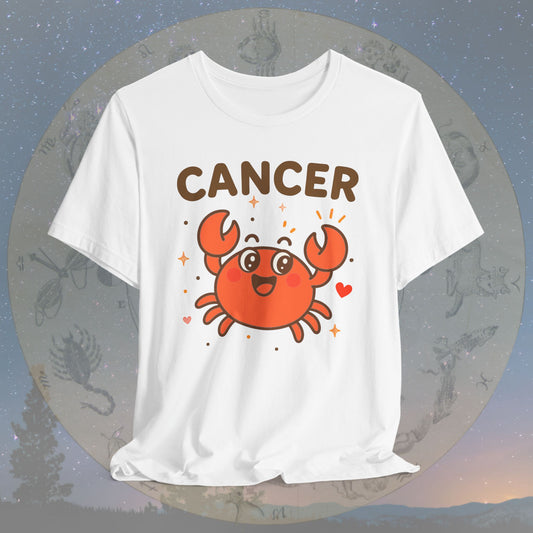 Kawaii Cheerful Cancer Zodiac Sign T-Shirt