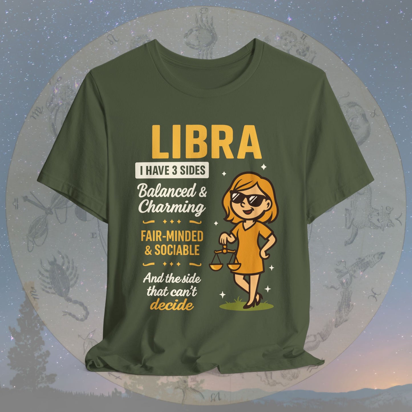 I Have 3 Sides – Charming Balance Libra T-Shirt