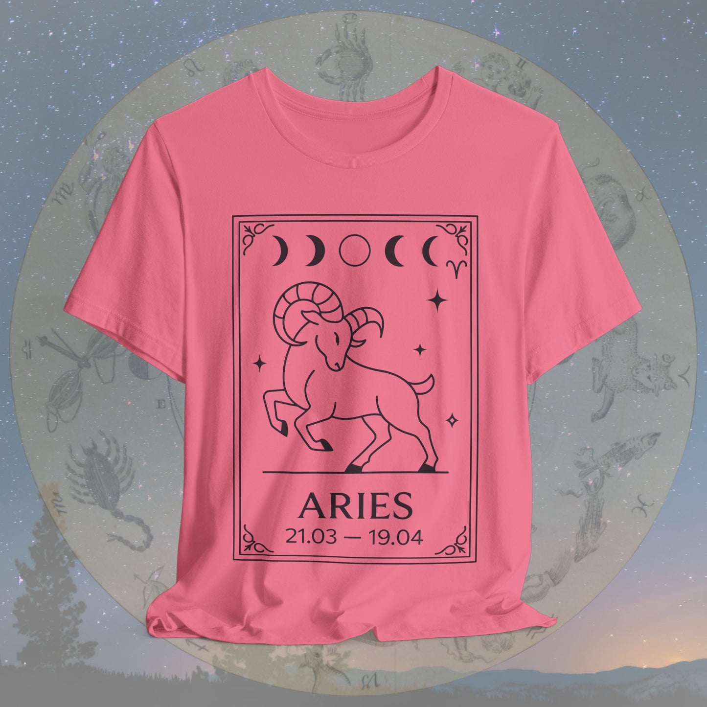 Minimalist Aries Zodiac T-Shirt