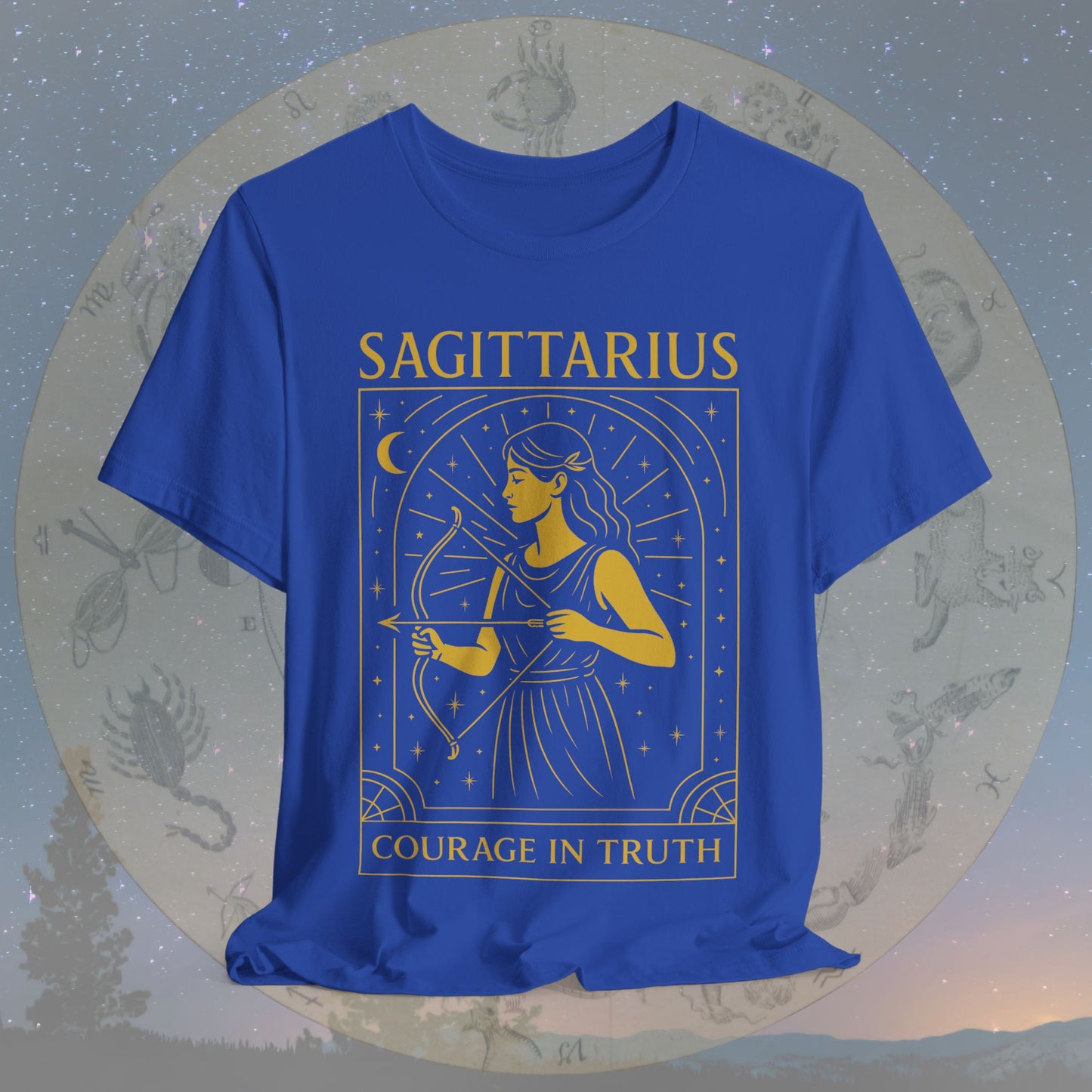 Bold Courage in Truth Sagittarius T-Shirt