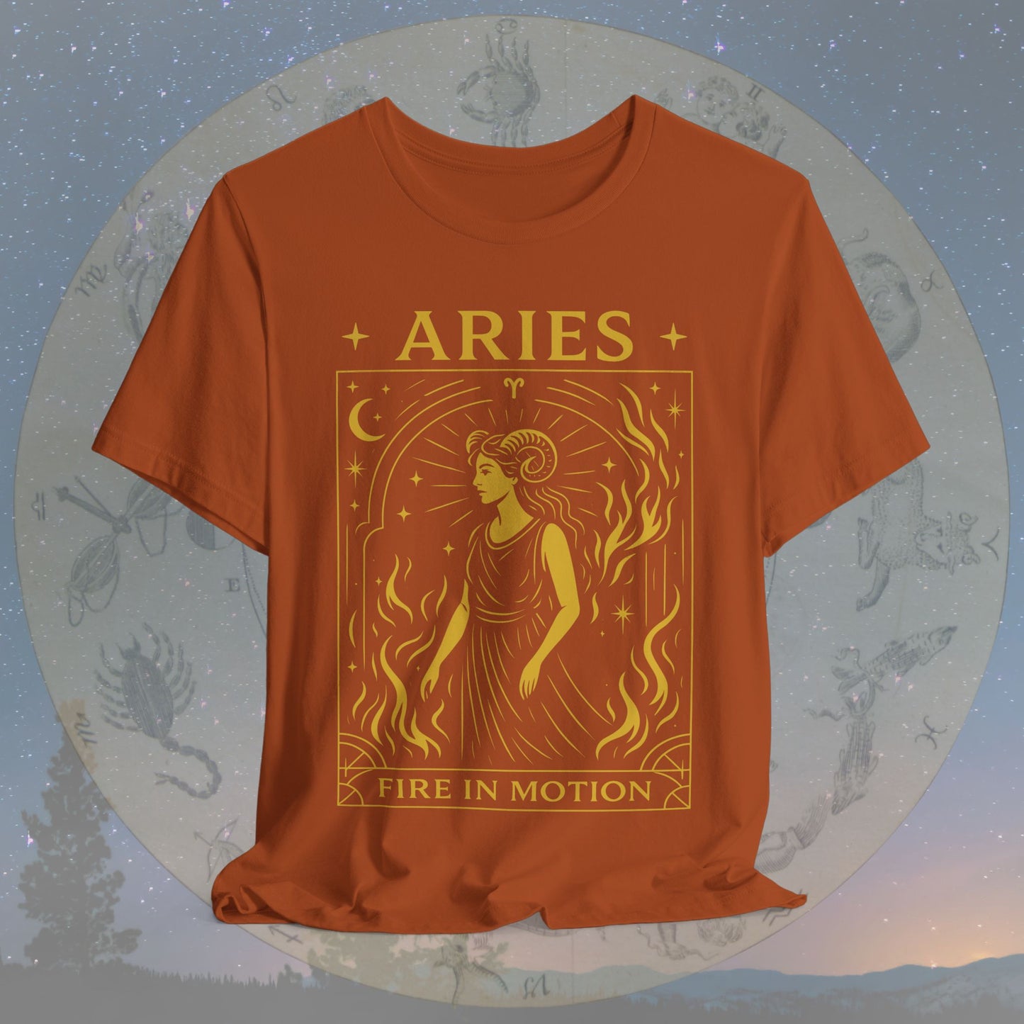 Bold Fire in Motion Aries T-Shirt