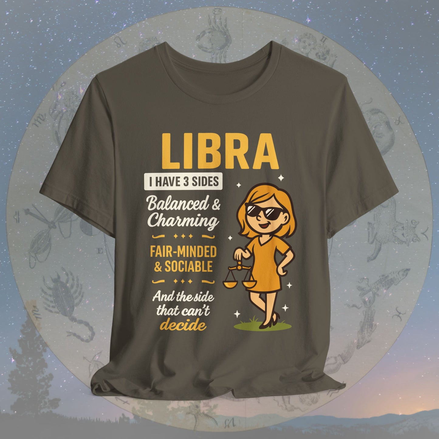 I Have 3 Sides – Charming Balance Libra T-Shirt