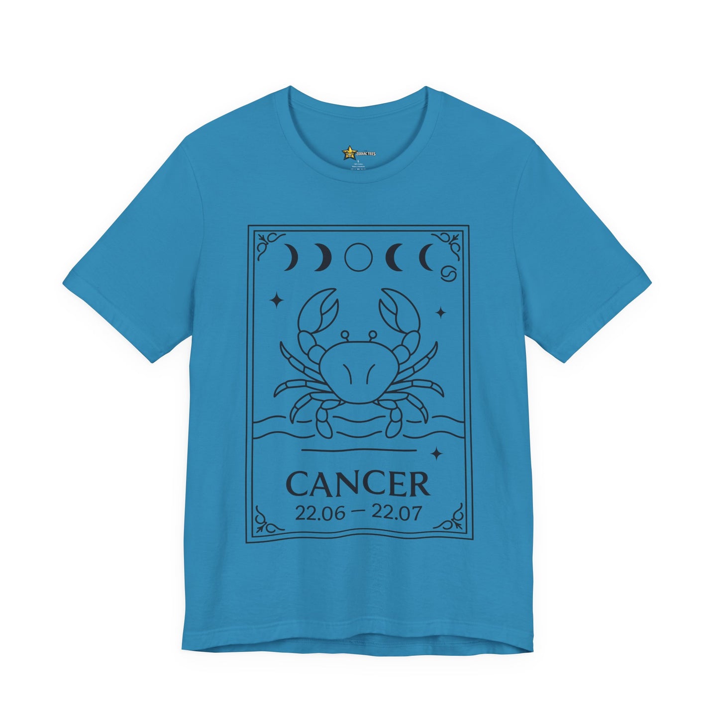 Cancer Minimal Zodiac T-Shirt – Lunar Crab Statement Tee