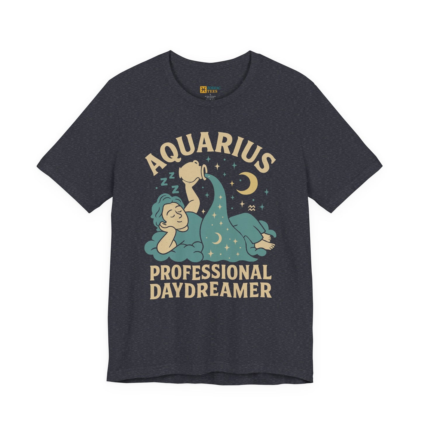 Aquarius Professional Daydreamer T-Shirt – Dreamy Zodiac Energy Tee