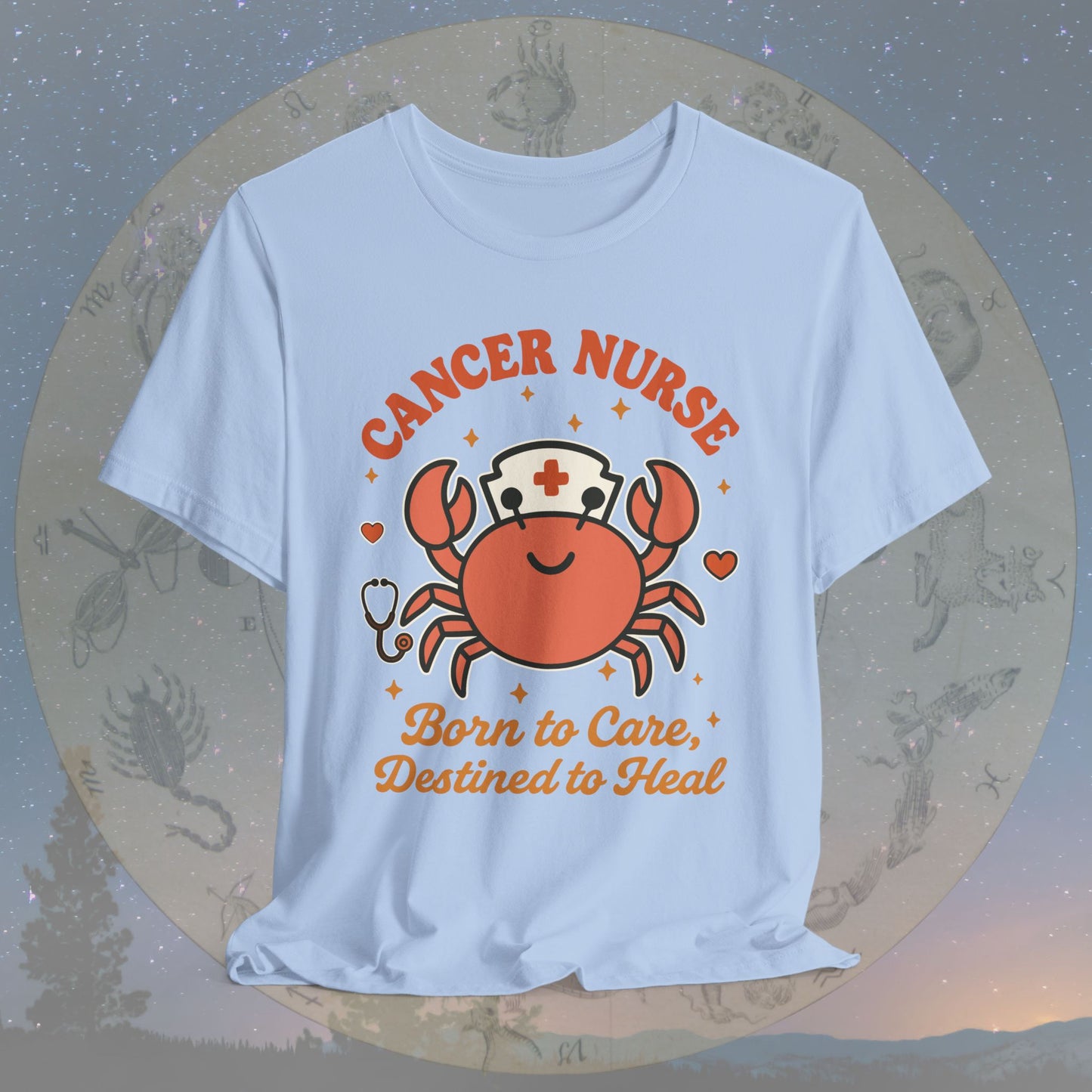 Born to Care Cancer Nurse T-Shirt