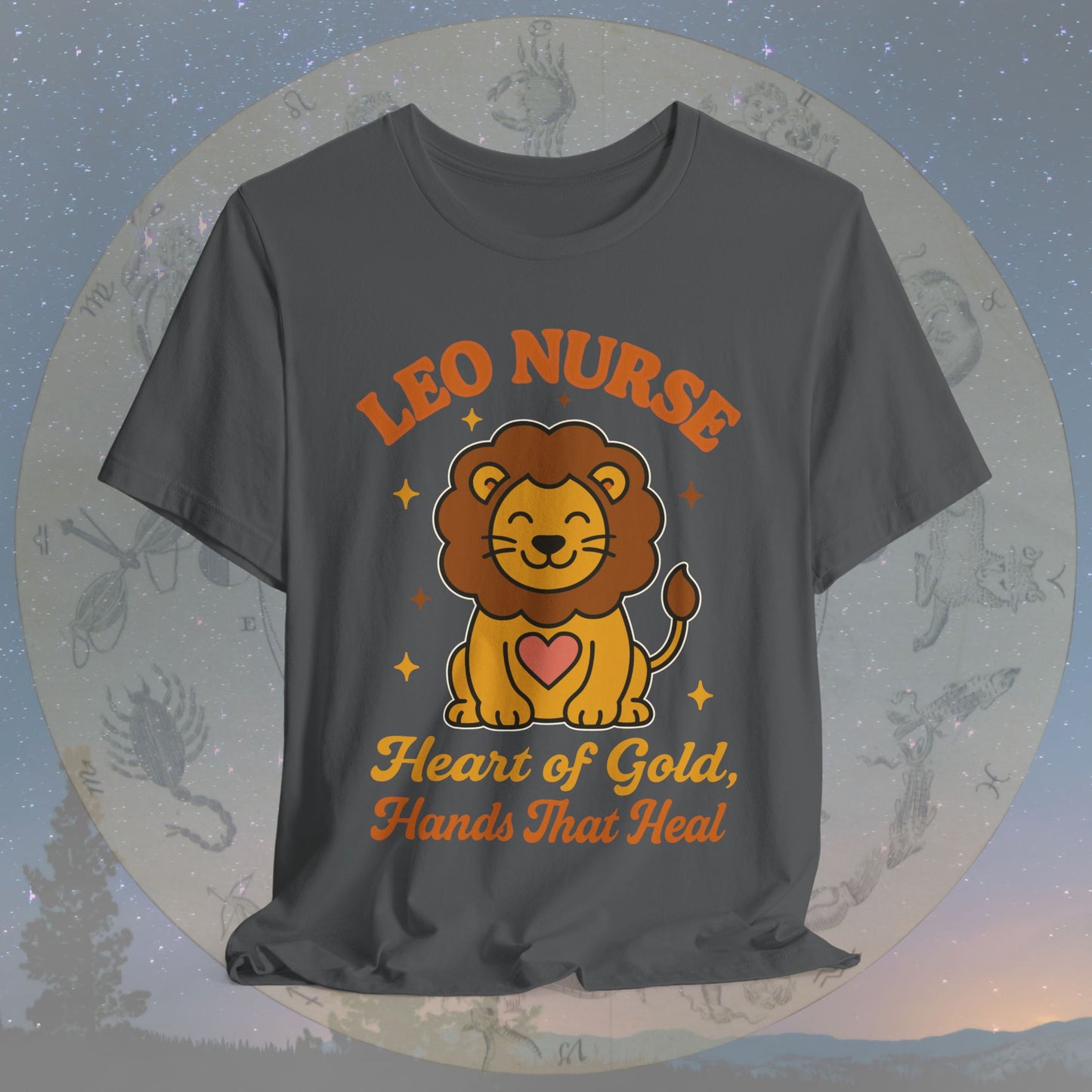 Heart of Gold Leo Nurse T-Shirt