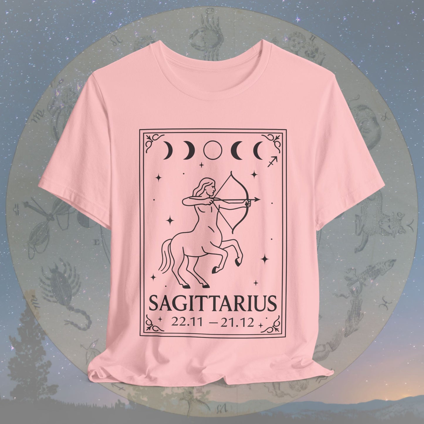 Minimalist Sagittarius Zodiac T-Shirt