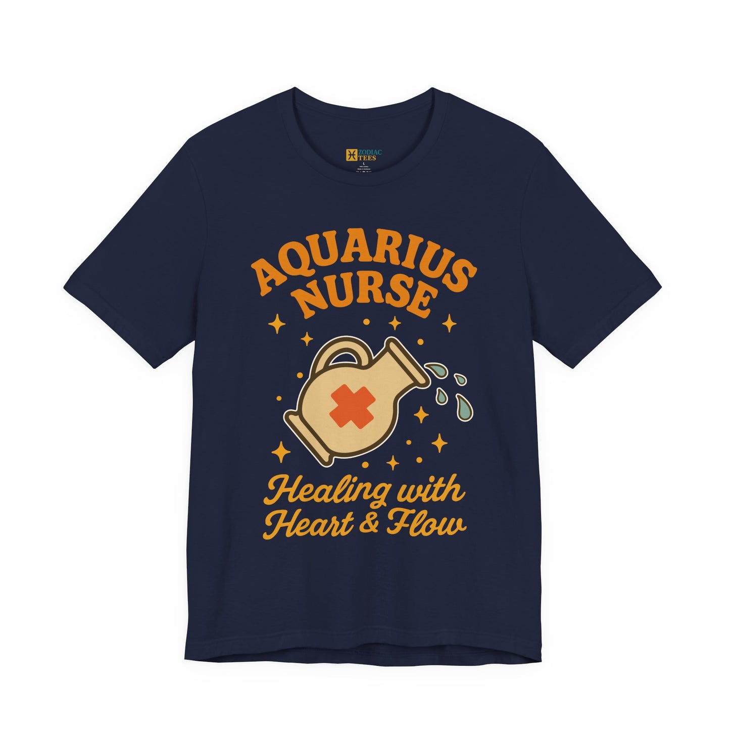 Aquarius Nurse Healing T-Shirt – Compassionate Zodiac Energy Tee