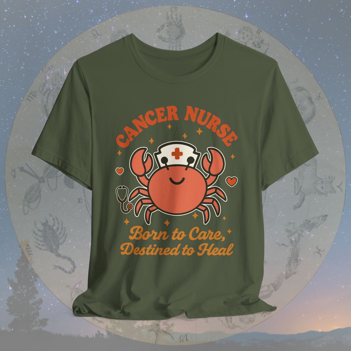 Born to Care Cancer Nurse T-Shirt