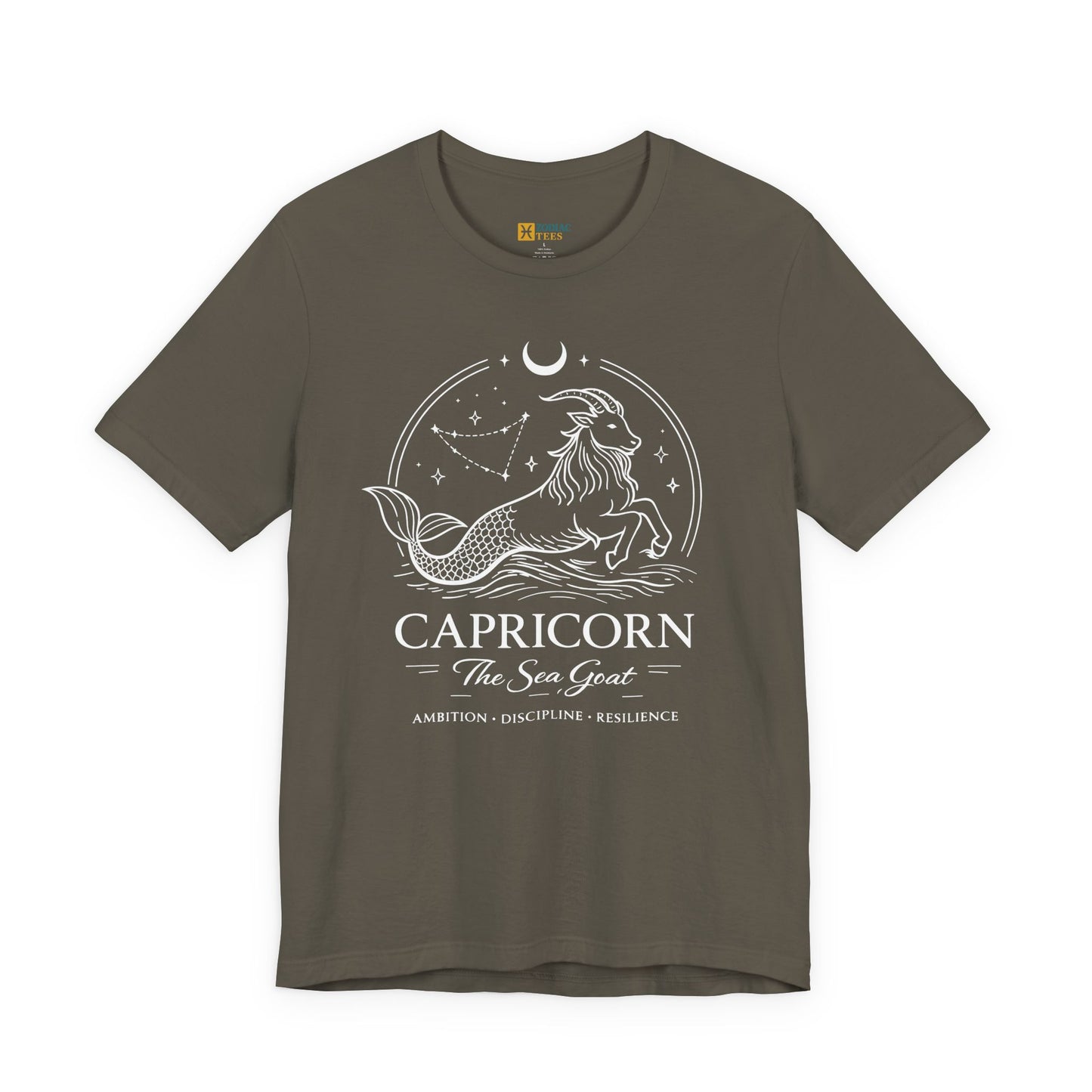 Capricorn Sea Goat T-Shirt – Elegant Astrology Zodiac Tee