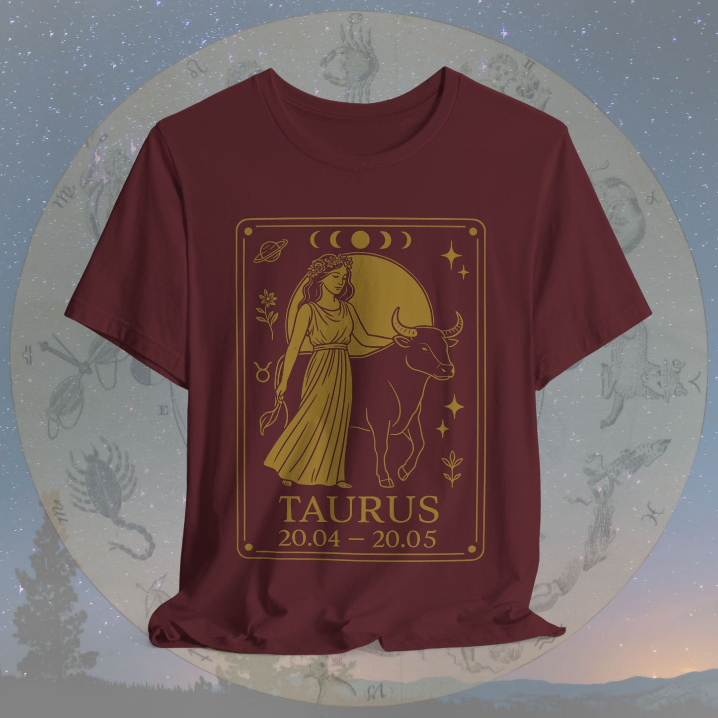 Mystic Earth Taurus Zodiac T-Shirt