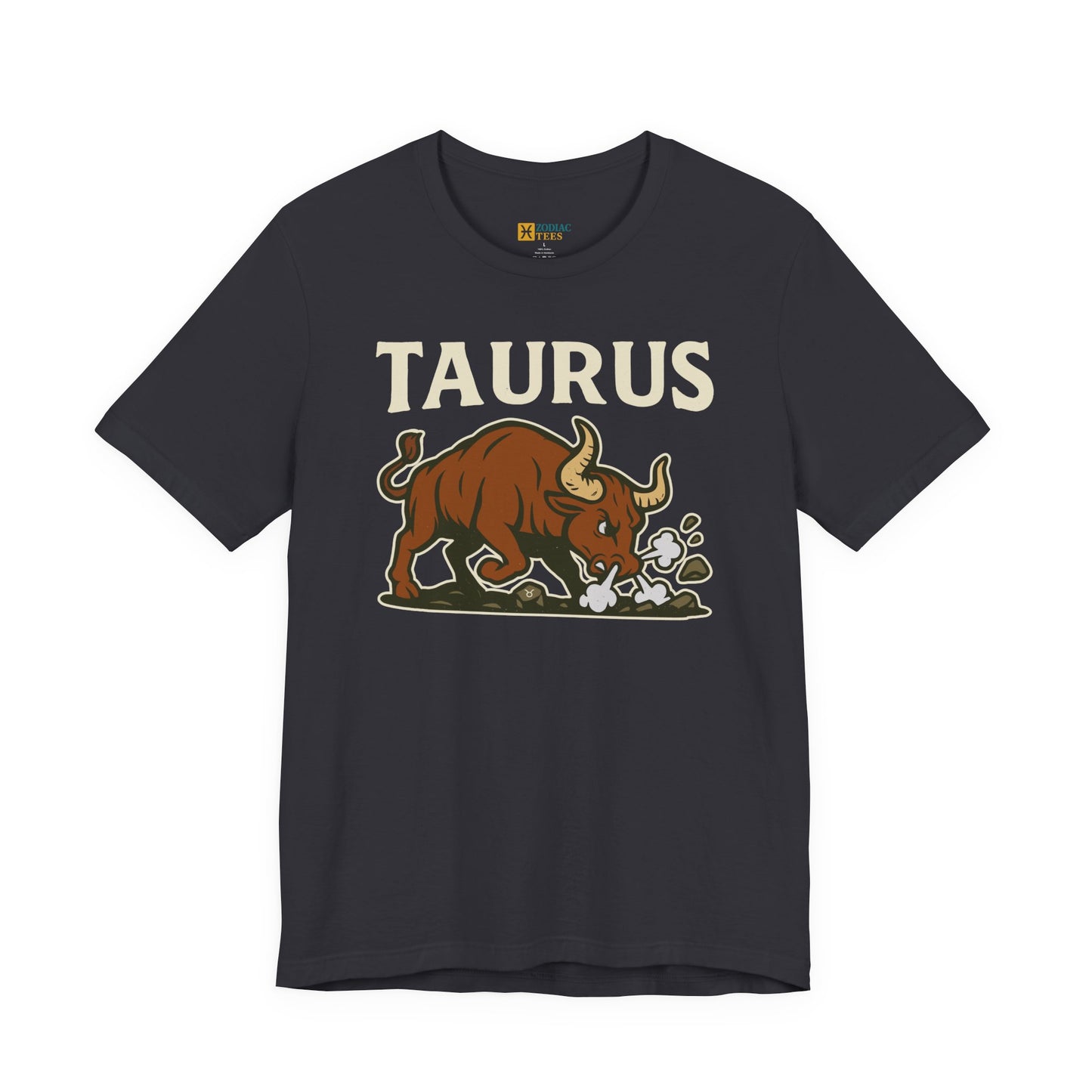 Taurus Strength T-Shirt – Bold Charging Bull Zodiac Tee