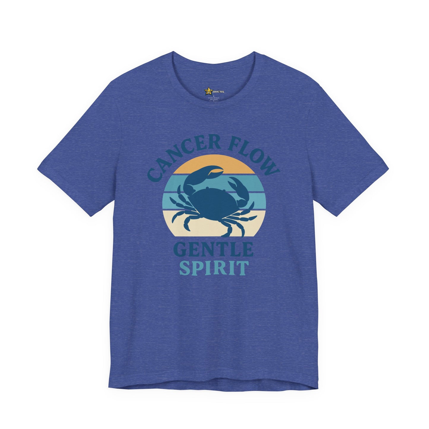 Cancer Retro Flow T-Shirt – Gentle Spirit Statement Tee