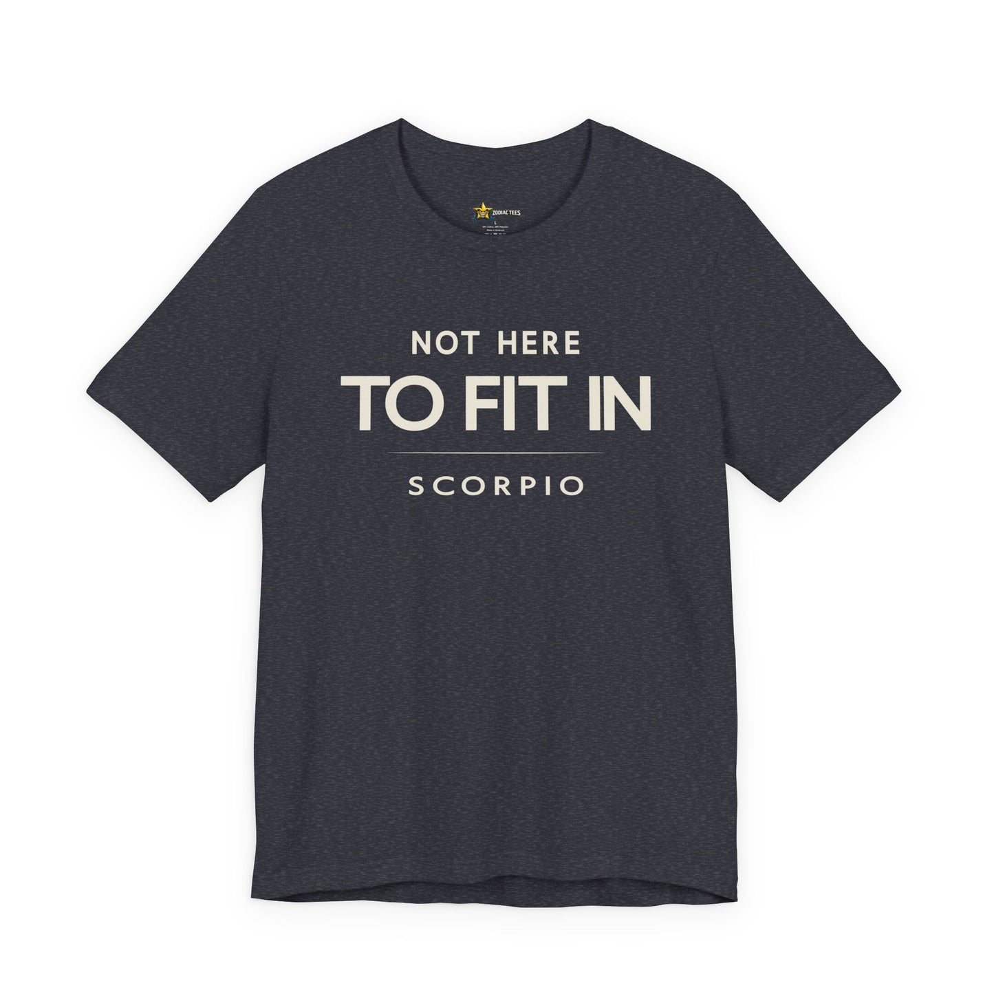 Scorpio Dark Energy Zodiac T-Shirt – Not Here to Fit In Tee
