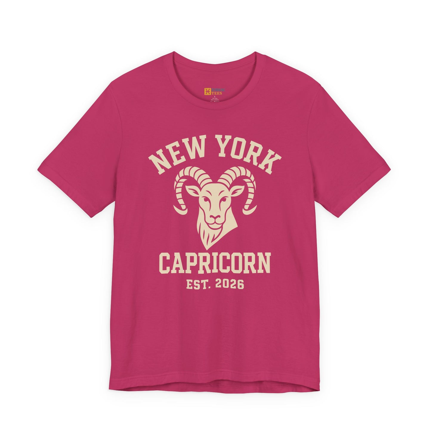 New York Capricorn T-Shirt – Minimal Vintage Zodiac Style (Est. 2026)