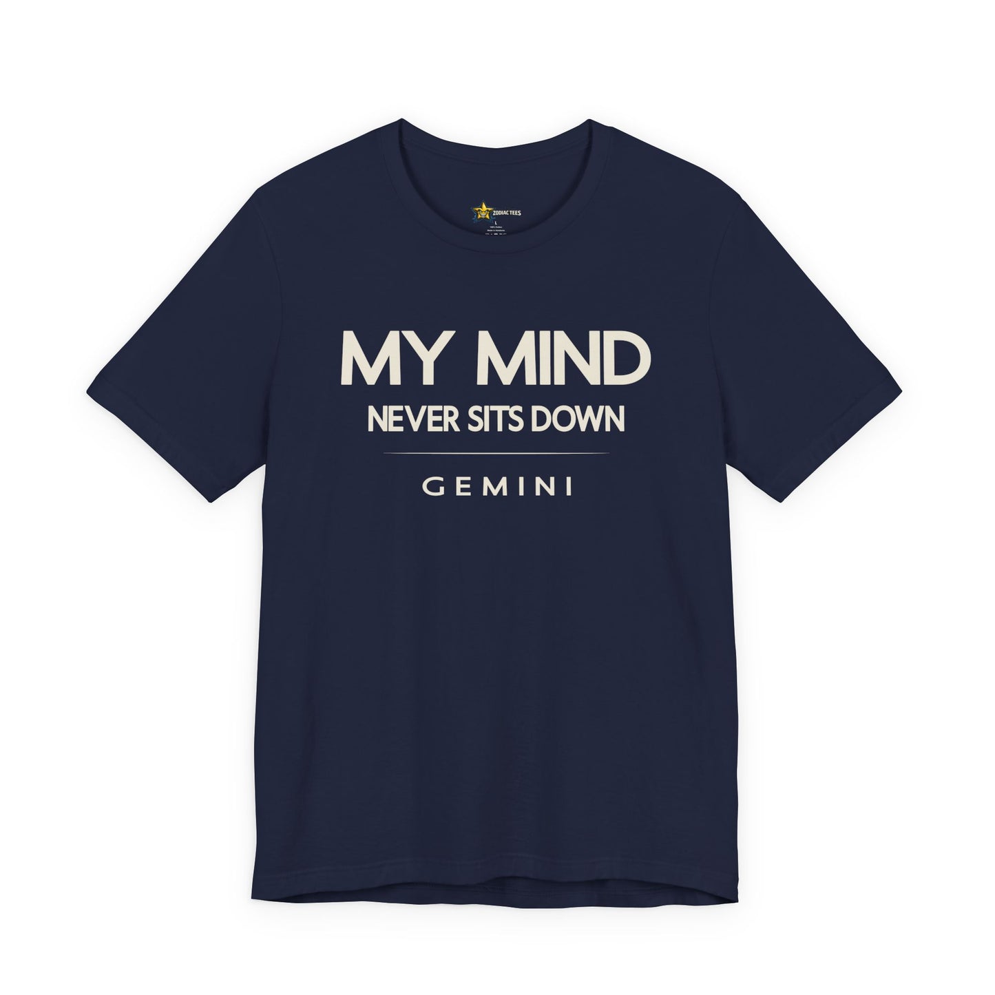 Gemini My Mind Never Sits Down T-Shirt