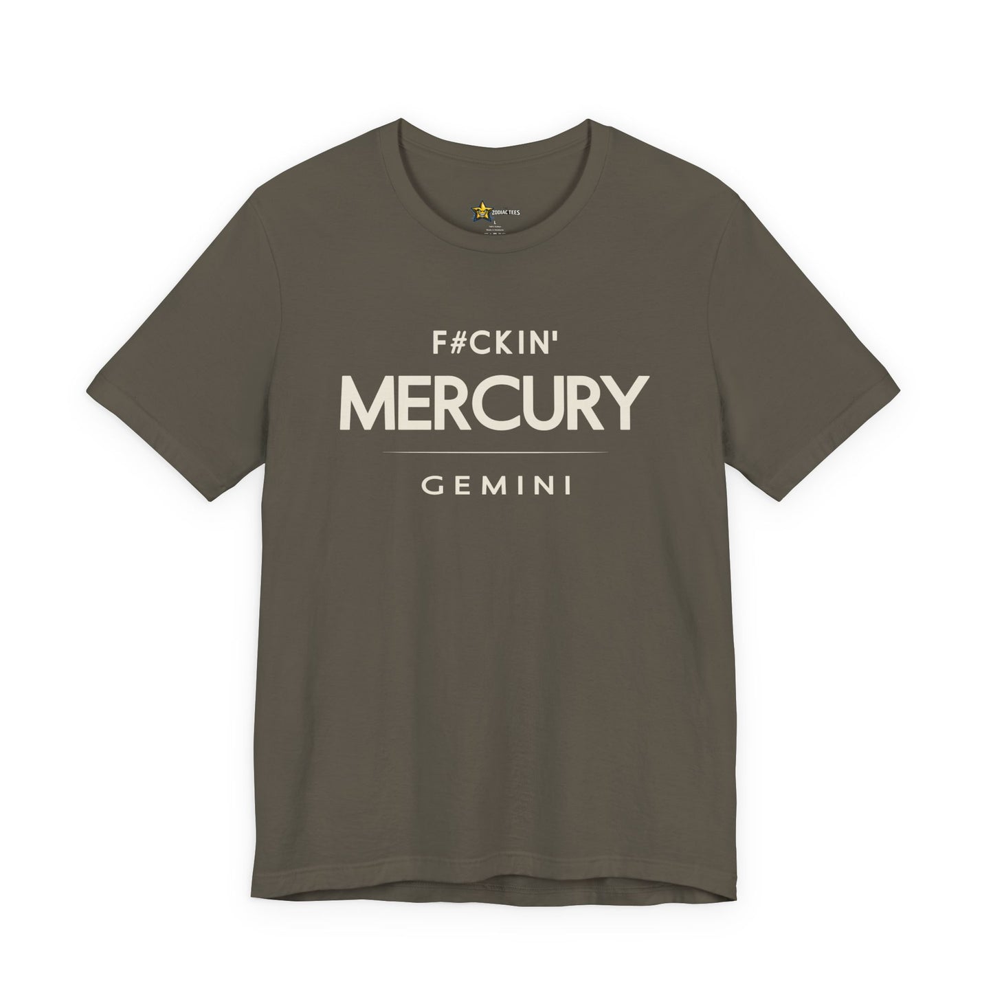 Gemini Bold Attitude T-Shirt – F#ckin’ Mercury Zodiac Tee