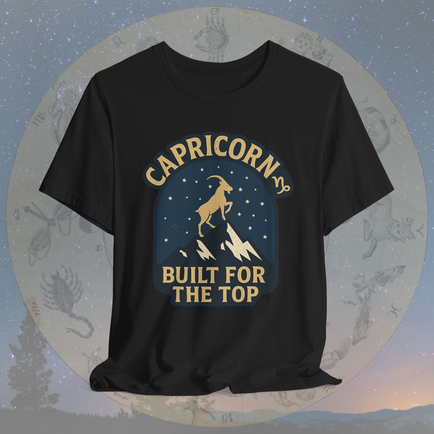 Capricorn Built for the Top Zodiac Sign T-Shirt