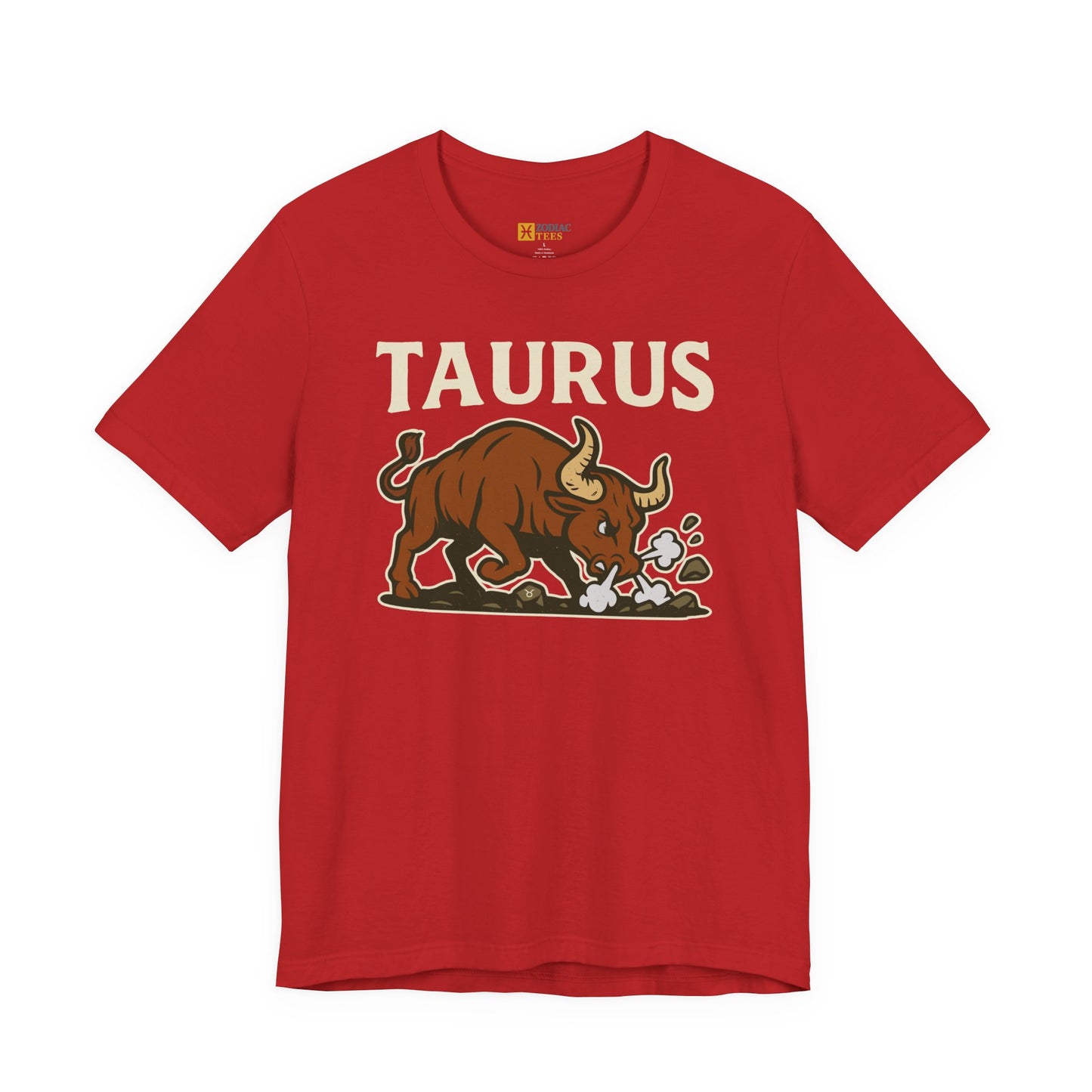 Taurus Strength T-Shirt – Bold Charging Bull Zodiac Tee