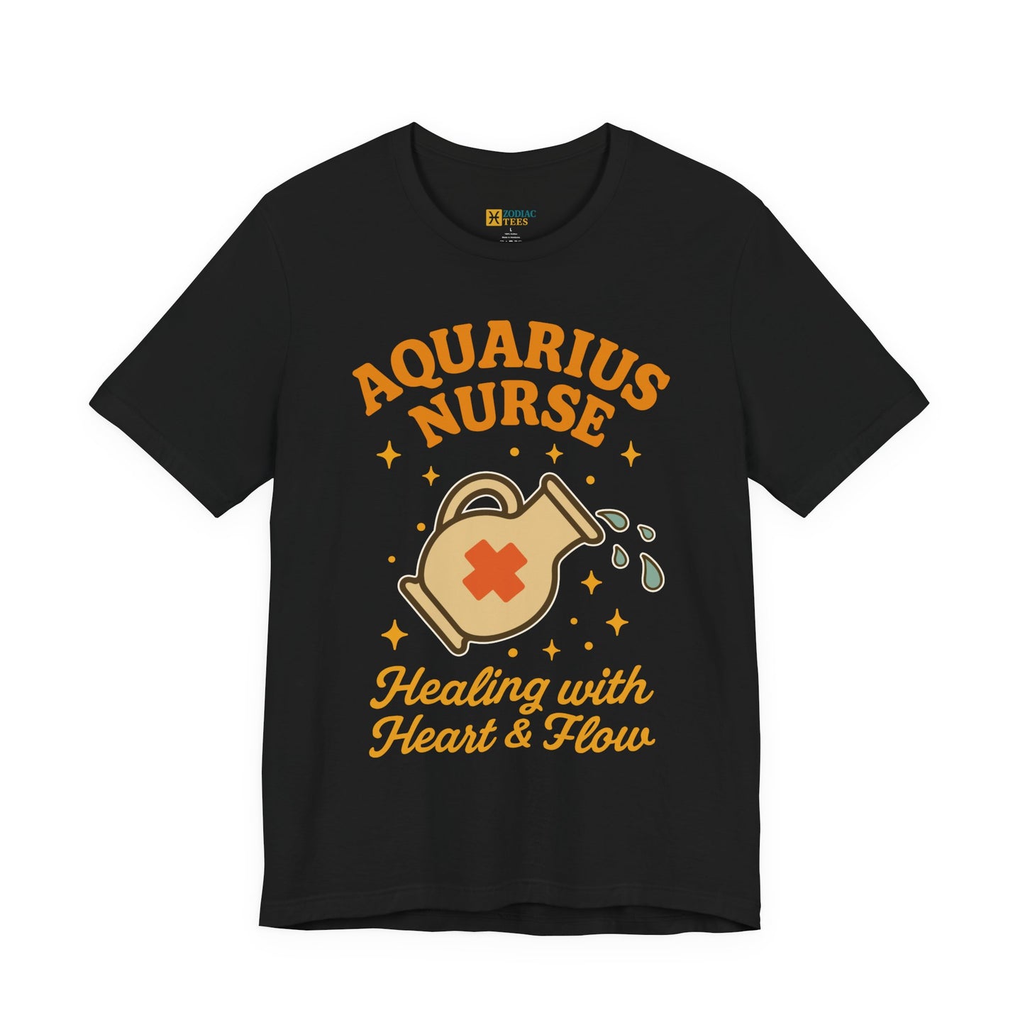 Aquarius Nurse Healing T-Shirt – Compassionate Zodiac Energy Tee