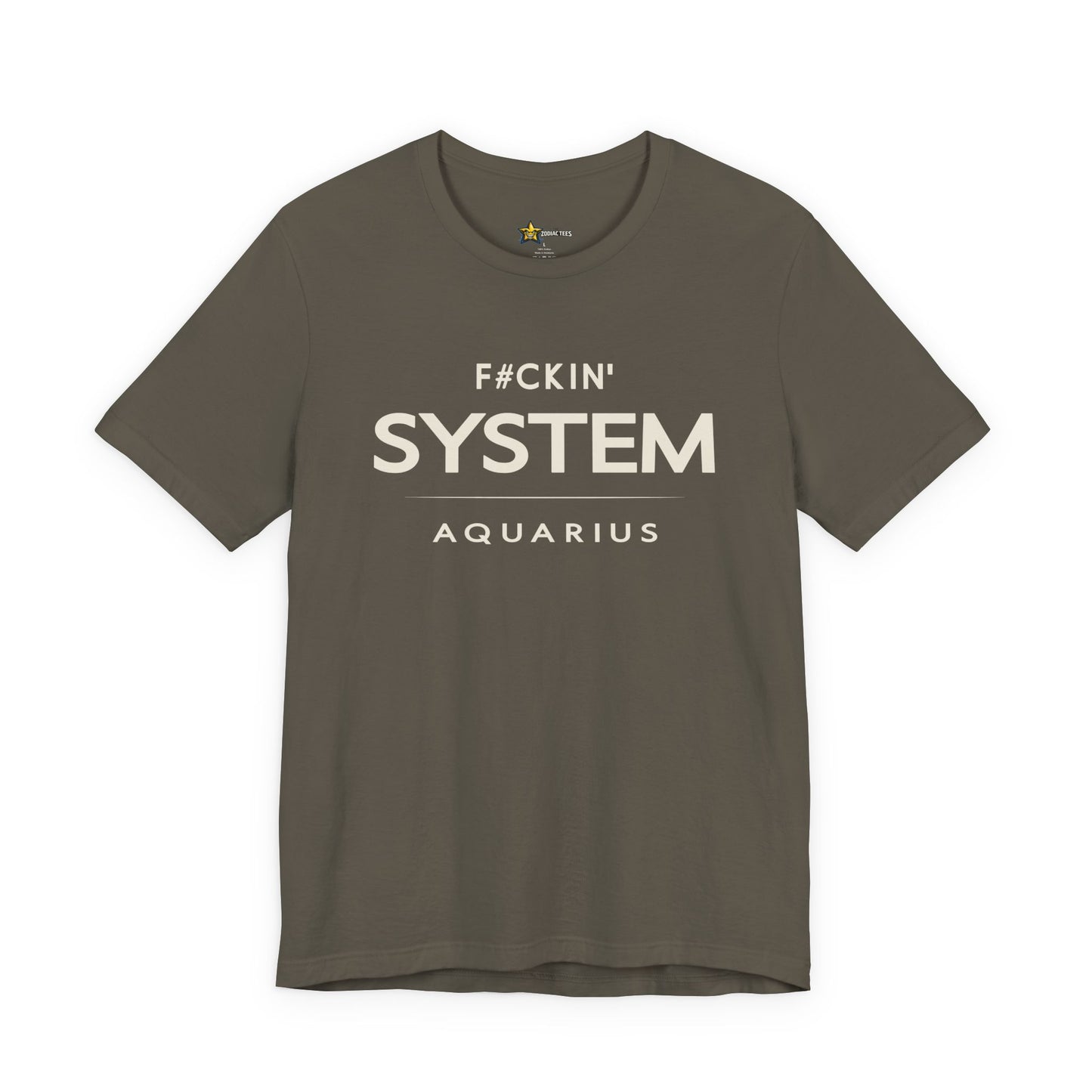 Aquarius Rebel Zodiac T-Shirt – F#ckin’ System Tee